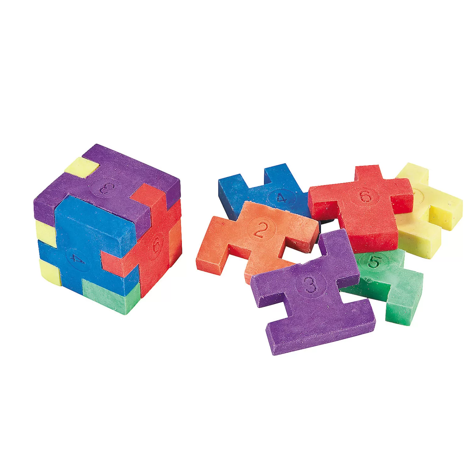 Oriental Trading Fidget Toys & Spinners*Mini Six-Sided Cube Puzzle Erasers - 12 Pc.