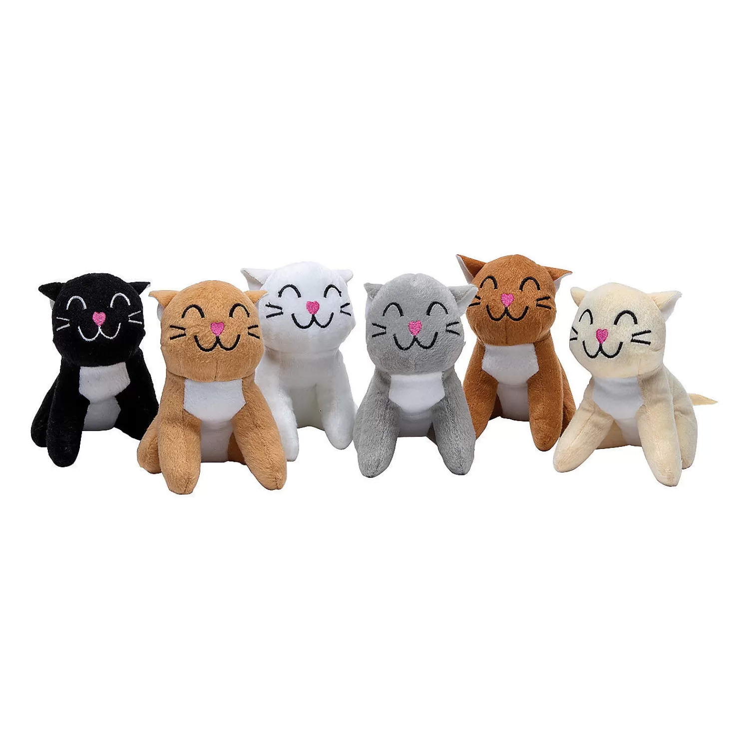 Oriental Trading Stuffed Animals & Plush Toys*Mini Smiling Stuffed Cats - 12 Pc.