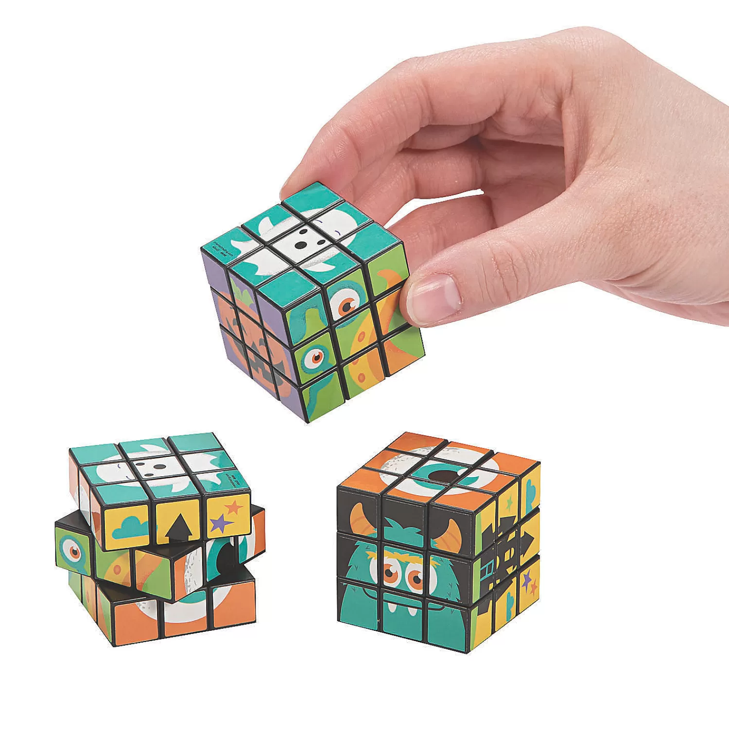 Oriental Trading Puzzles*Monster Mini Puzzle Cubes - 12 Pc.