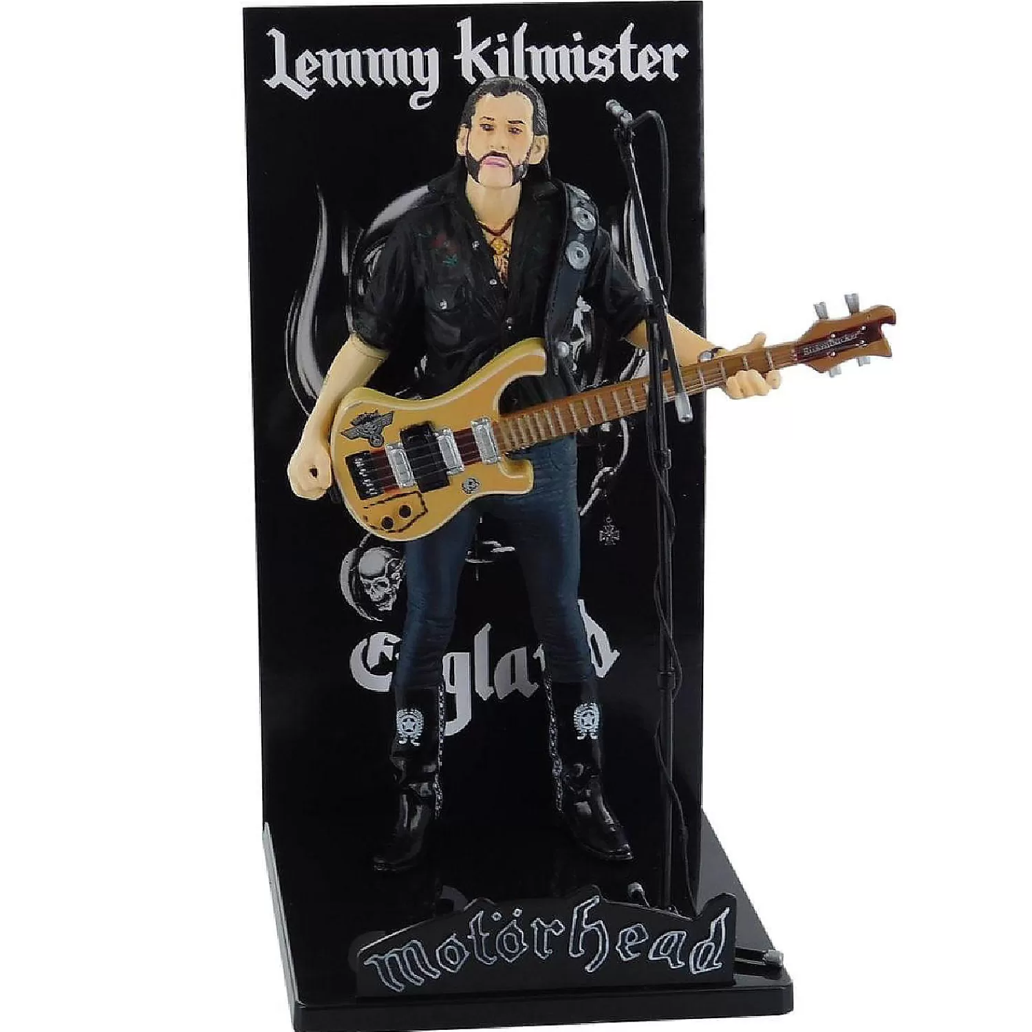 Oriental Trading Character Toys*Motorhead Lemmy Kilmister Deluxe Figure Rickenbacker Guitar Eagle