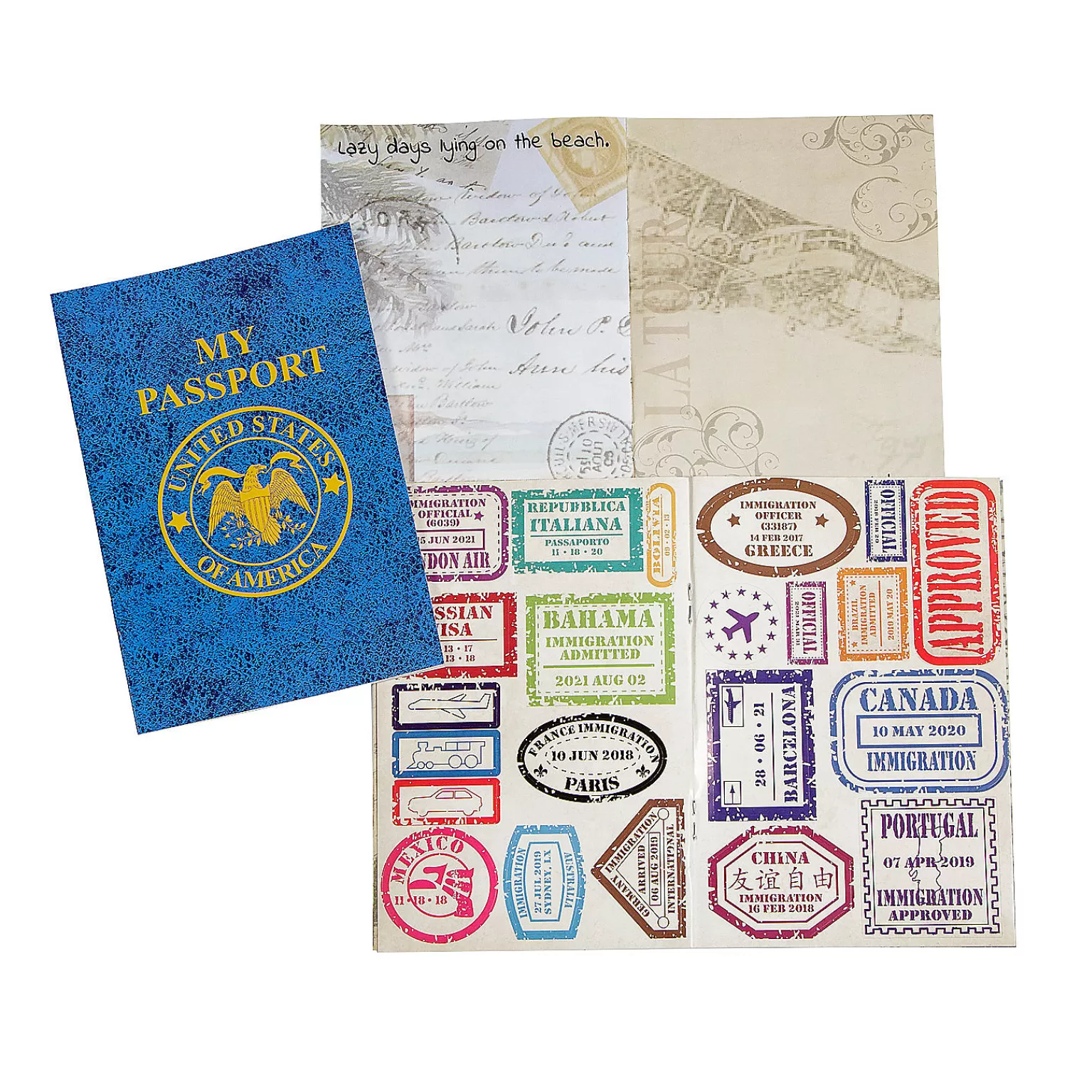 Oriental Trading Activity Books*My Passport Sticker Books - 12 Pc.