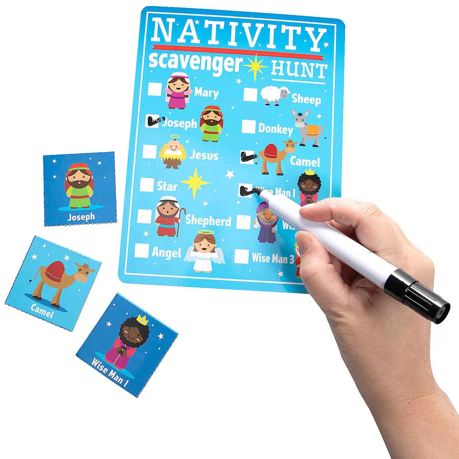 Oriental Trading Games*Nativity Dry Erase Scavenger Hunt Game