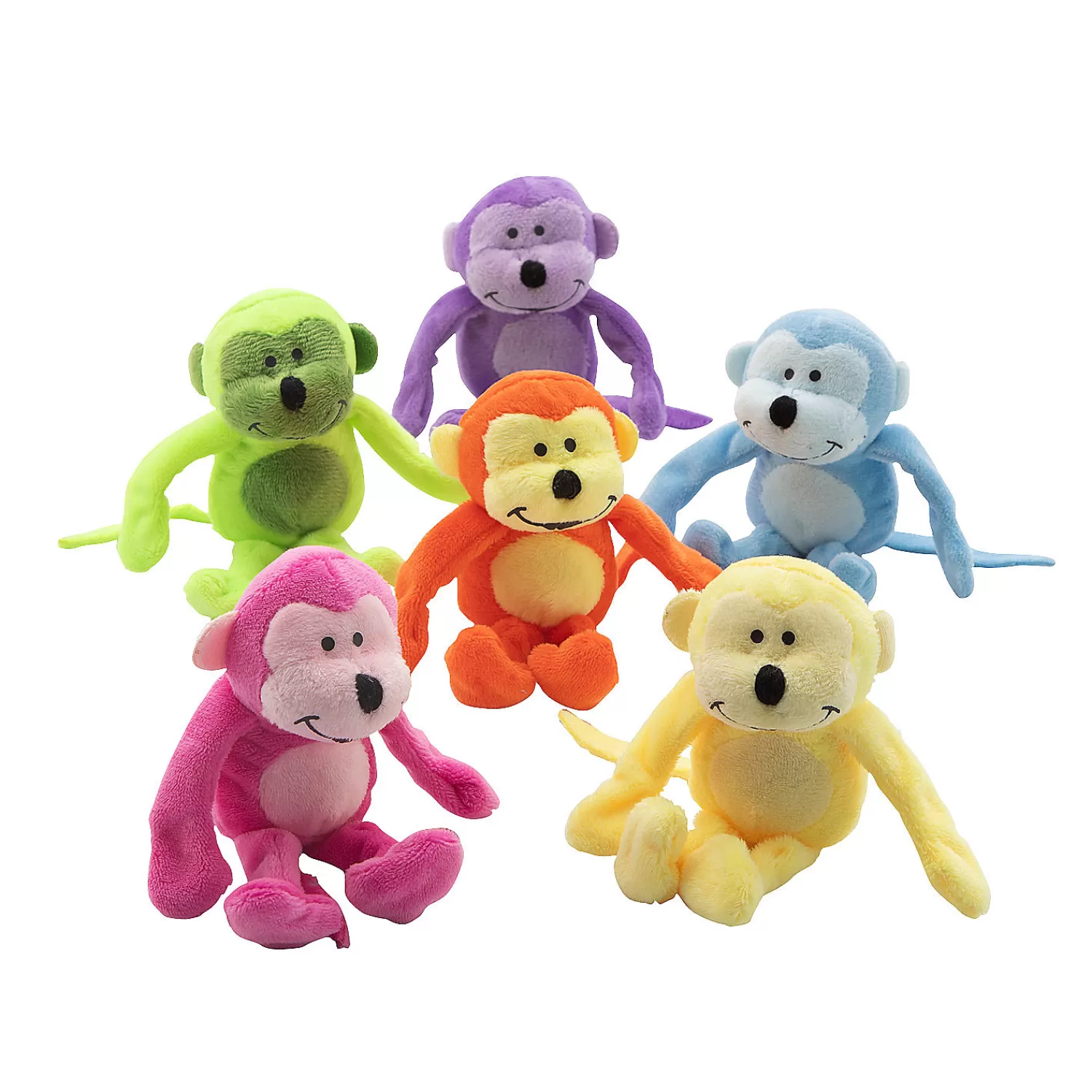 Oriental Trading Stuffed Animals & Plush Toys*Neon Stuffed Monkeys - 12 Pc.