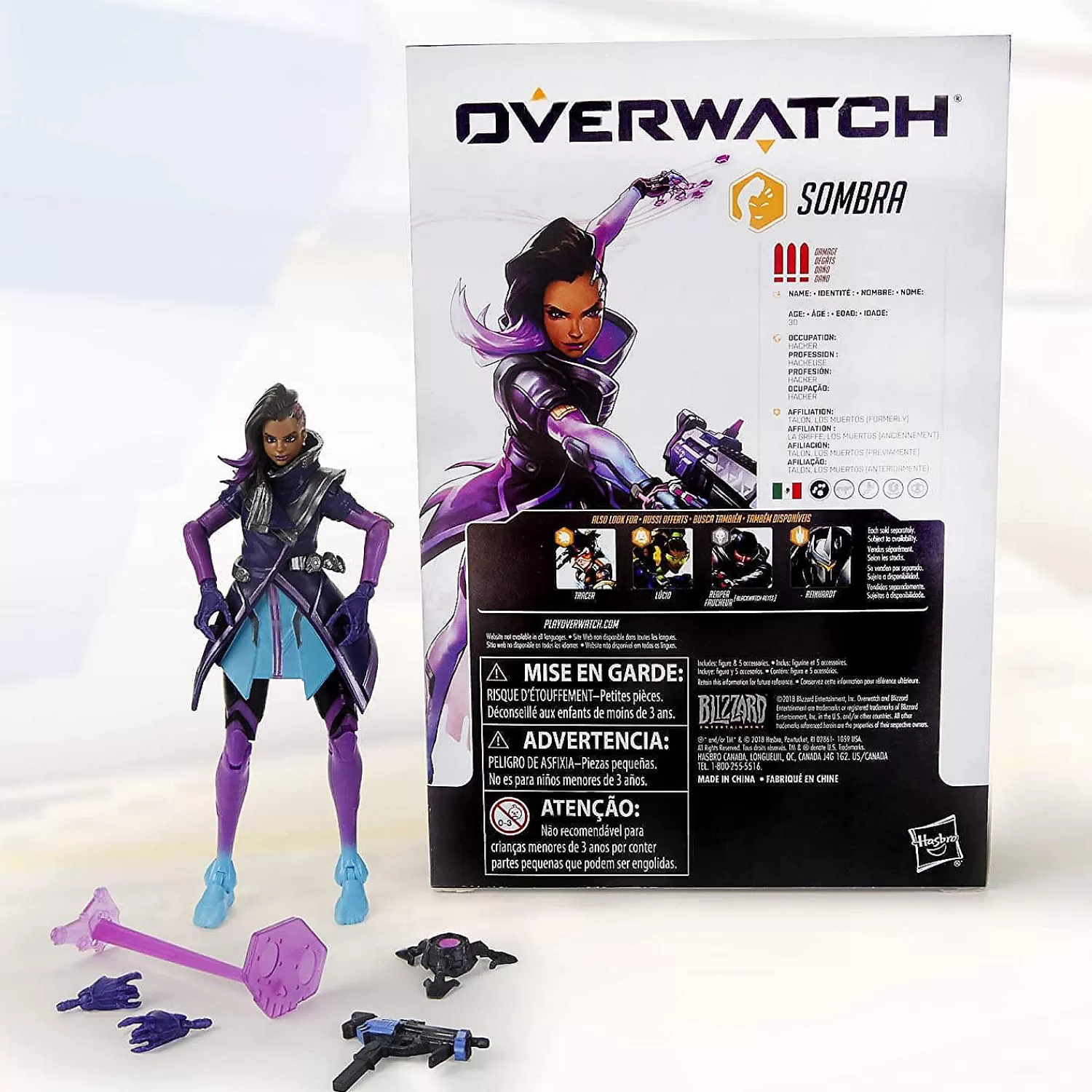 Oriental Trading Character Toys*Overwatch Ultimates 6 Inch Action Figure Sombra