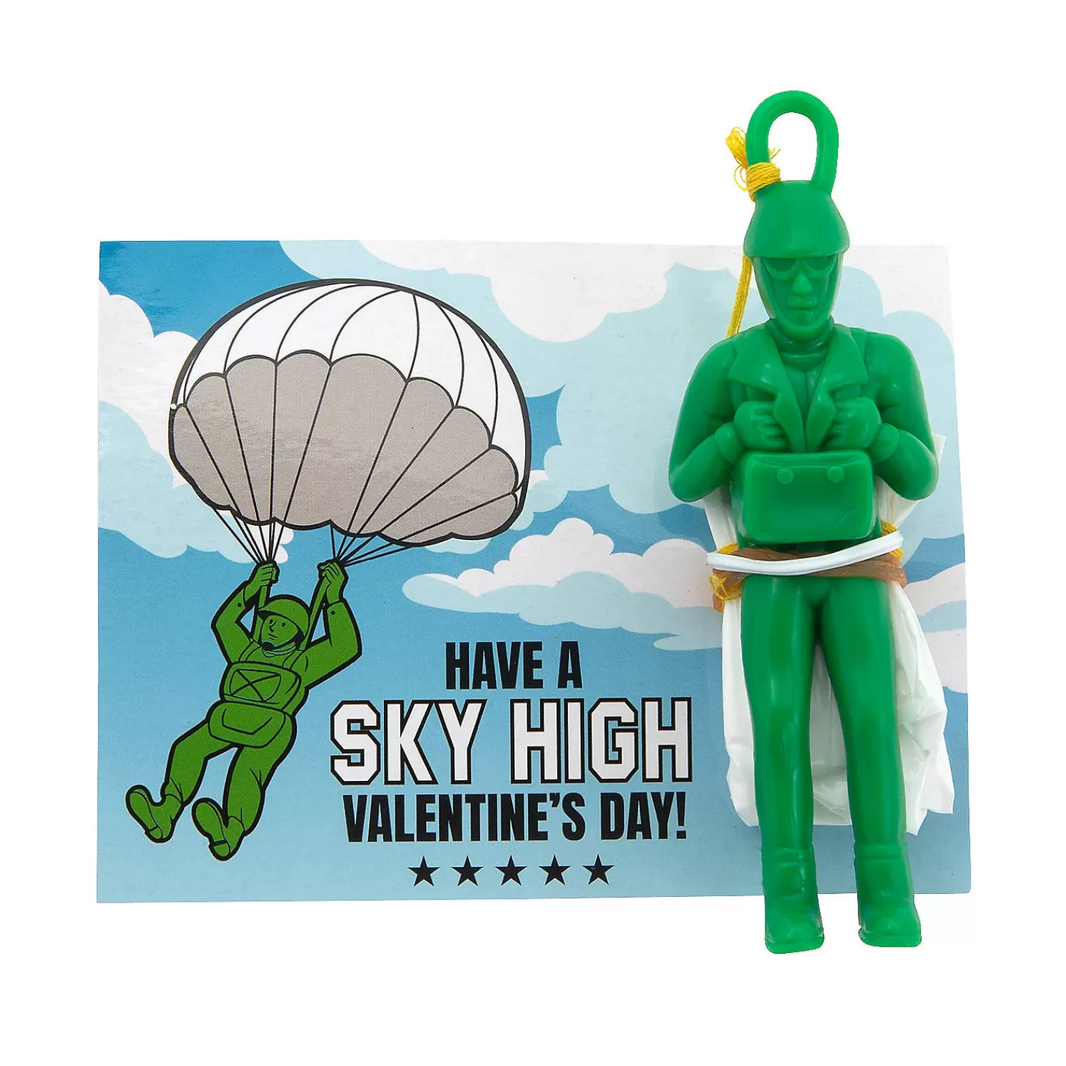 Oriental Trading Character Toys*Paratrooper Valentine Exchanges With Card For 24