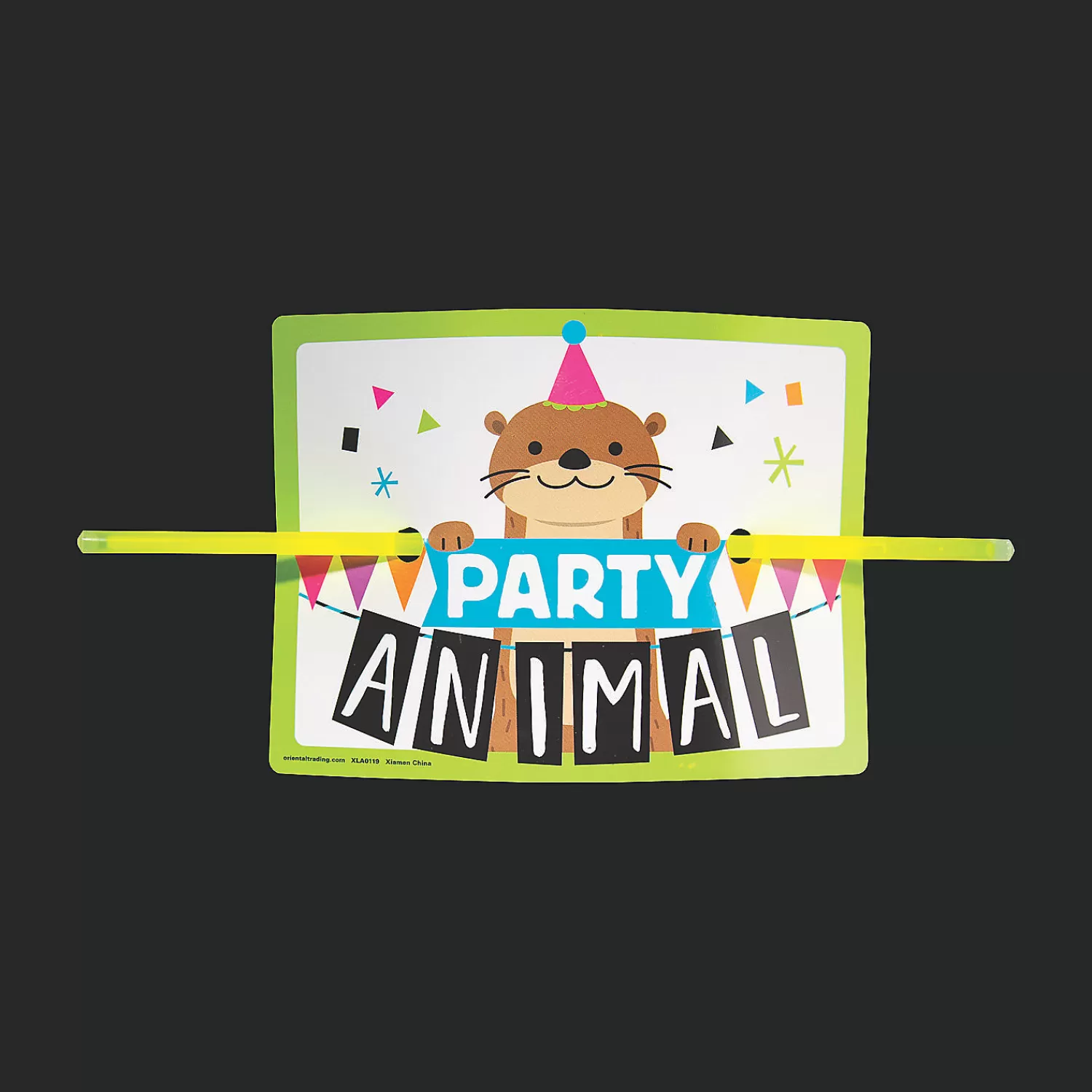 Oriental Trading Glow Sticks*Party Animal Glow Bracelets With Card