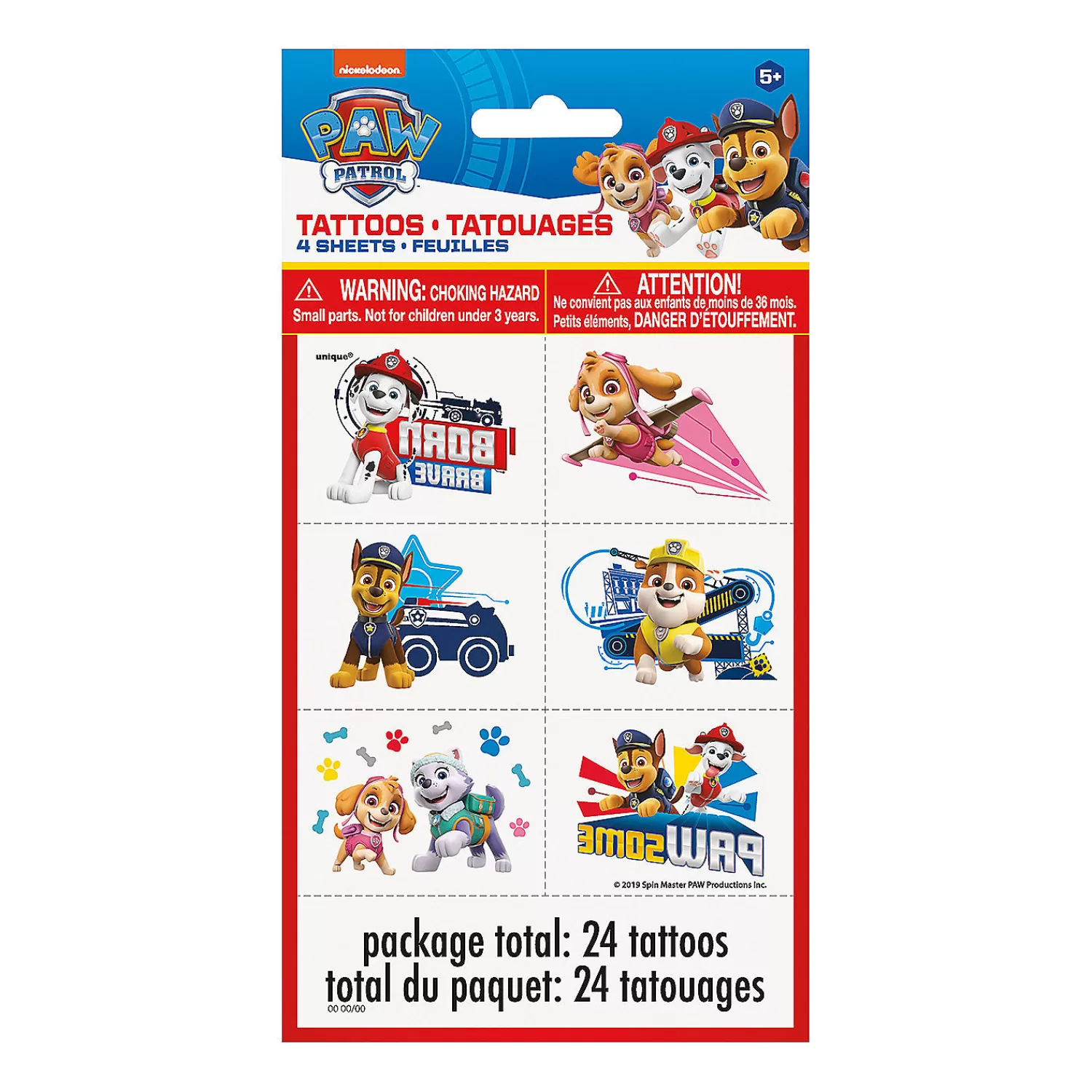 Oriental Trading Temporary Tattoos*Paw Patrol™ Temporary Tattoos - 24 Pc.