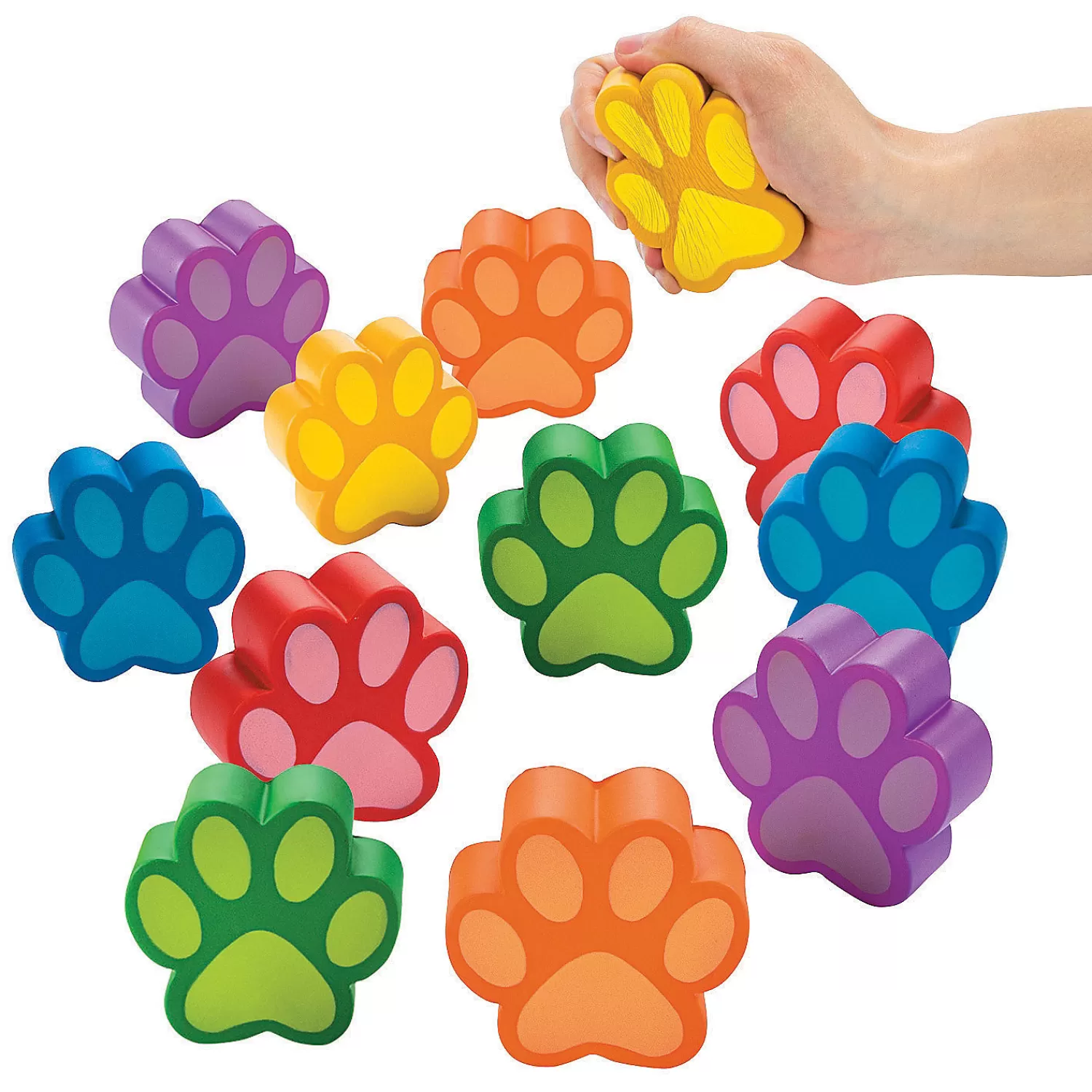 Oriental Trading Stress Balls & Toys*Paw Print Stress Toys - 12 Pc.