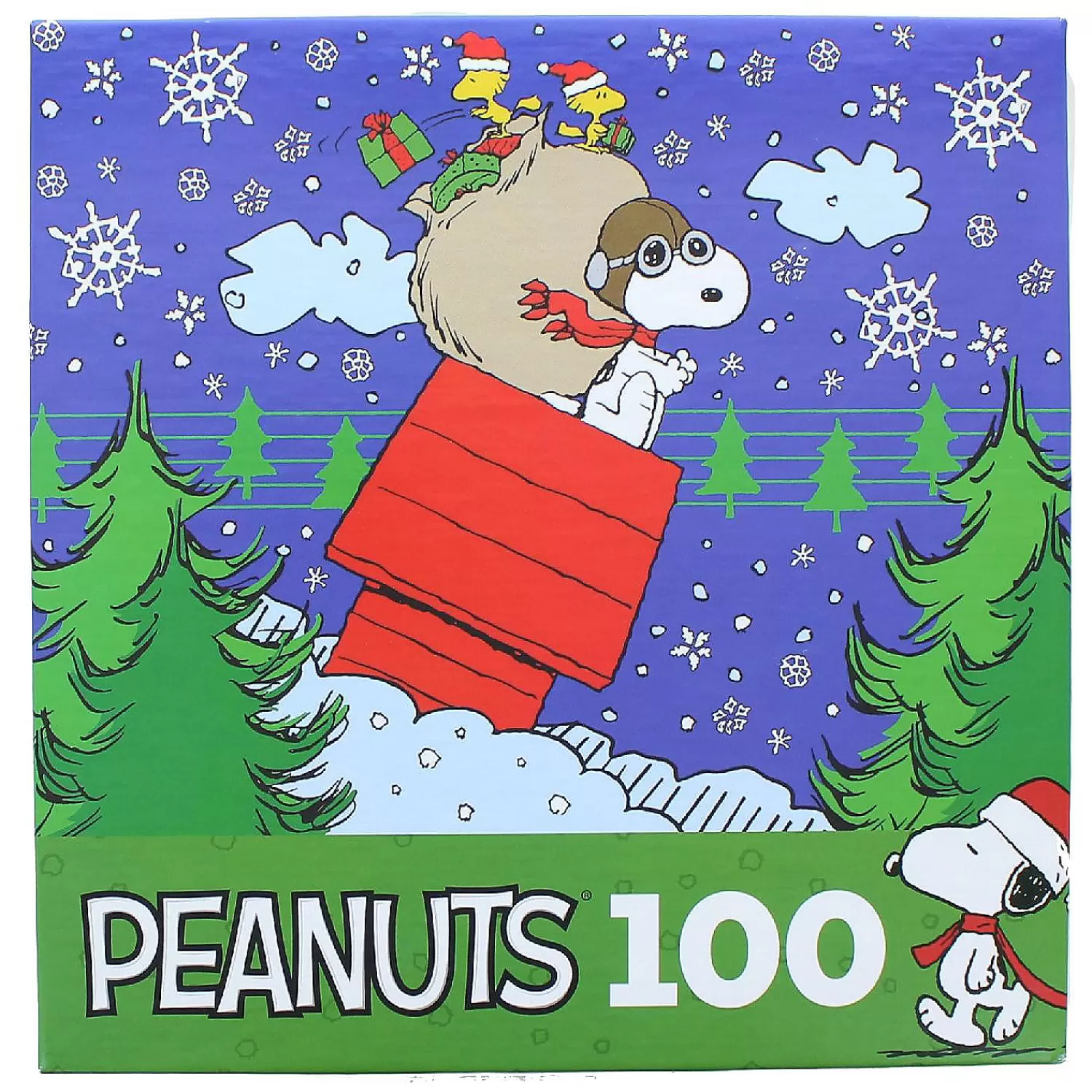 Oriental Trading Puzzles*Peanuts 100 Piece Kids Jigsaw Puzzle Snoopys Christmas Delivery