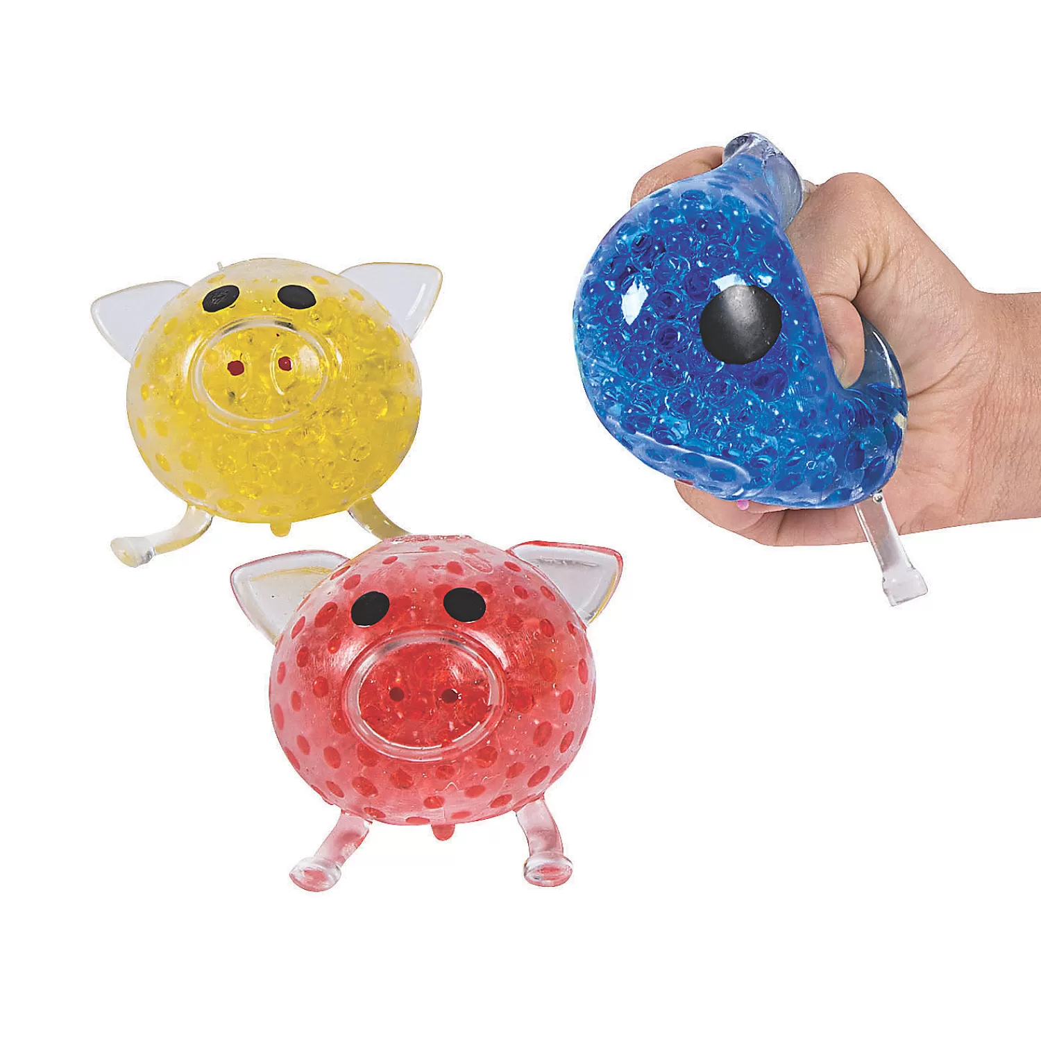 Oriental Trading Stress Balls & Toys*Pig Water Bead Squeeze Toys - 12 Pc.