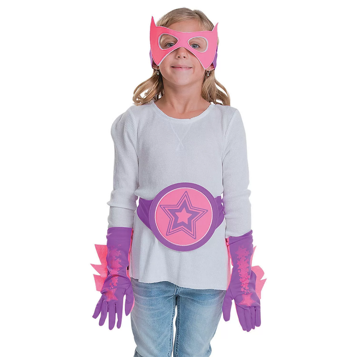 Oriental Trading Pretend Play*Pink & Purple Superhero Accessories - 4 Pc.