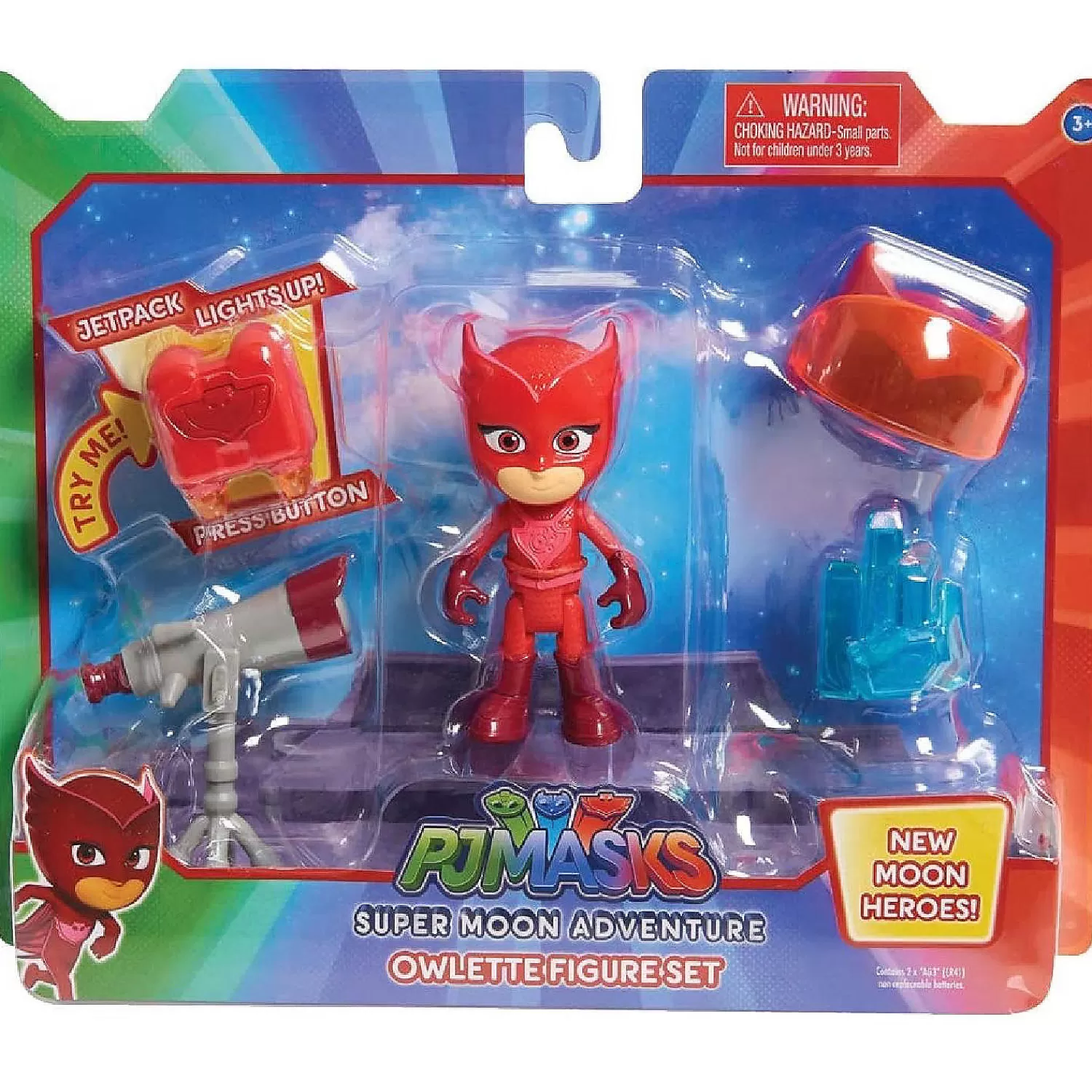 Oriental Trading Character Toys*Pj Masks Super Moon Adventure Figure Set-Owlette