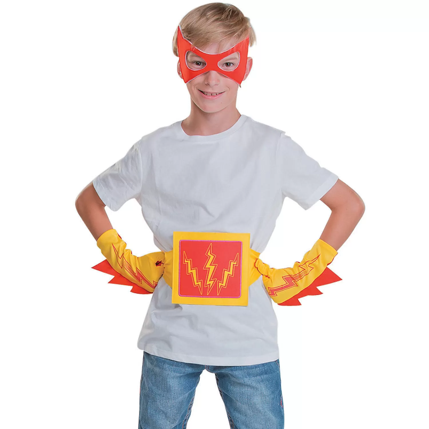 Oriental Trading Pretend Play*Red & Yellow Superhero Accessories - 4 Pc.