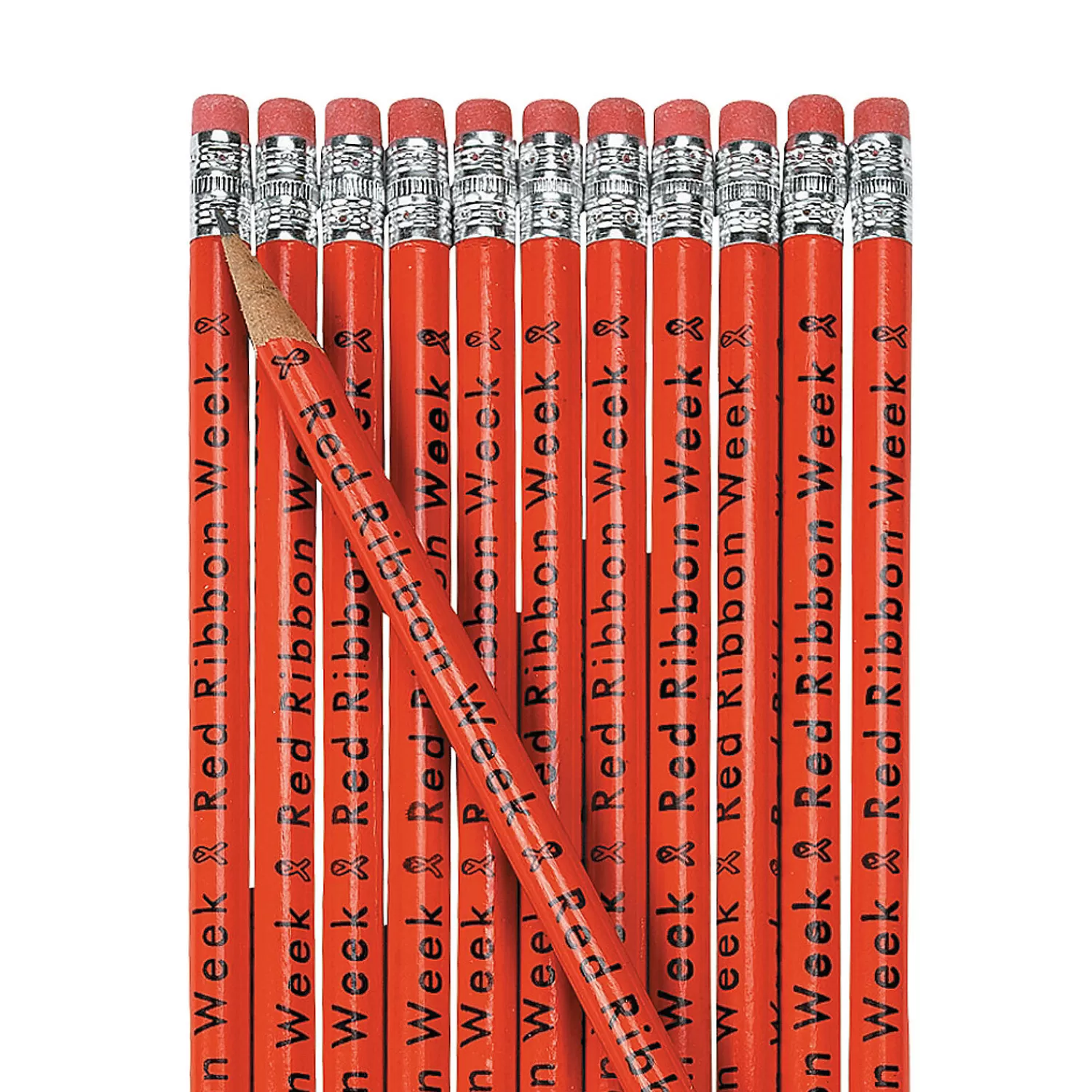 Oriental Trading Pencils*Red Ribbon Week Pencils - 24 Pc.