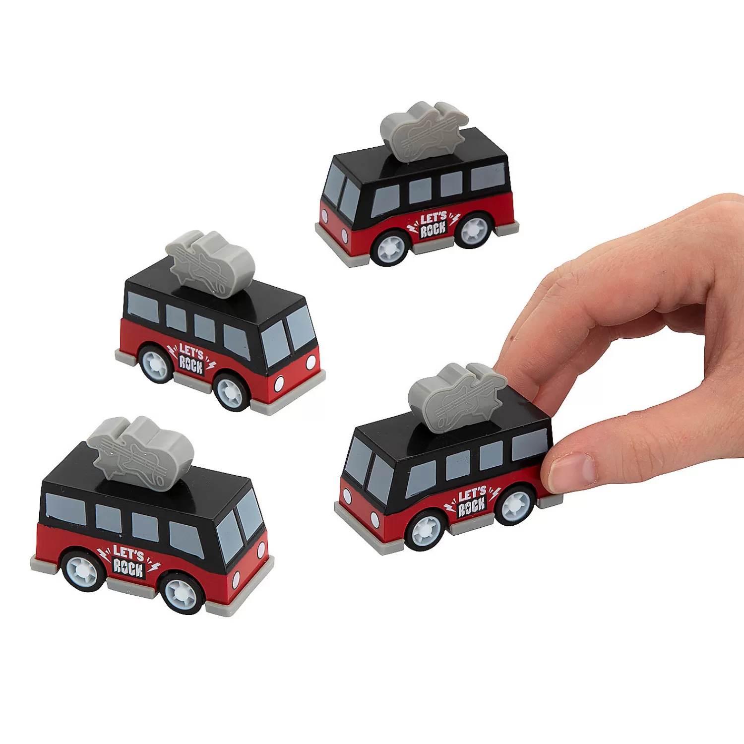 Oriental Trading Toy Cars*Rock Star Party Tour Bus Pull-Back Toys – 12 Pc.