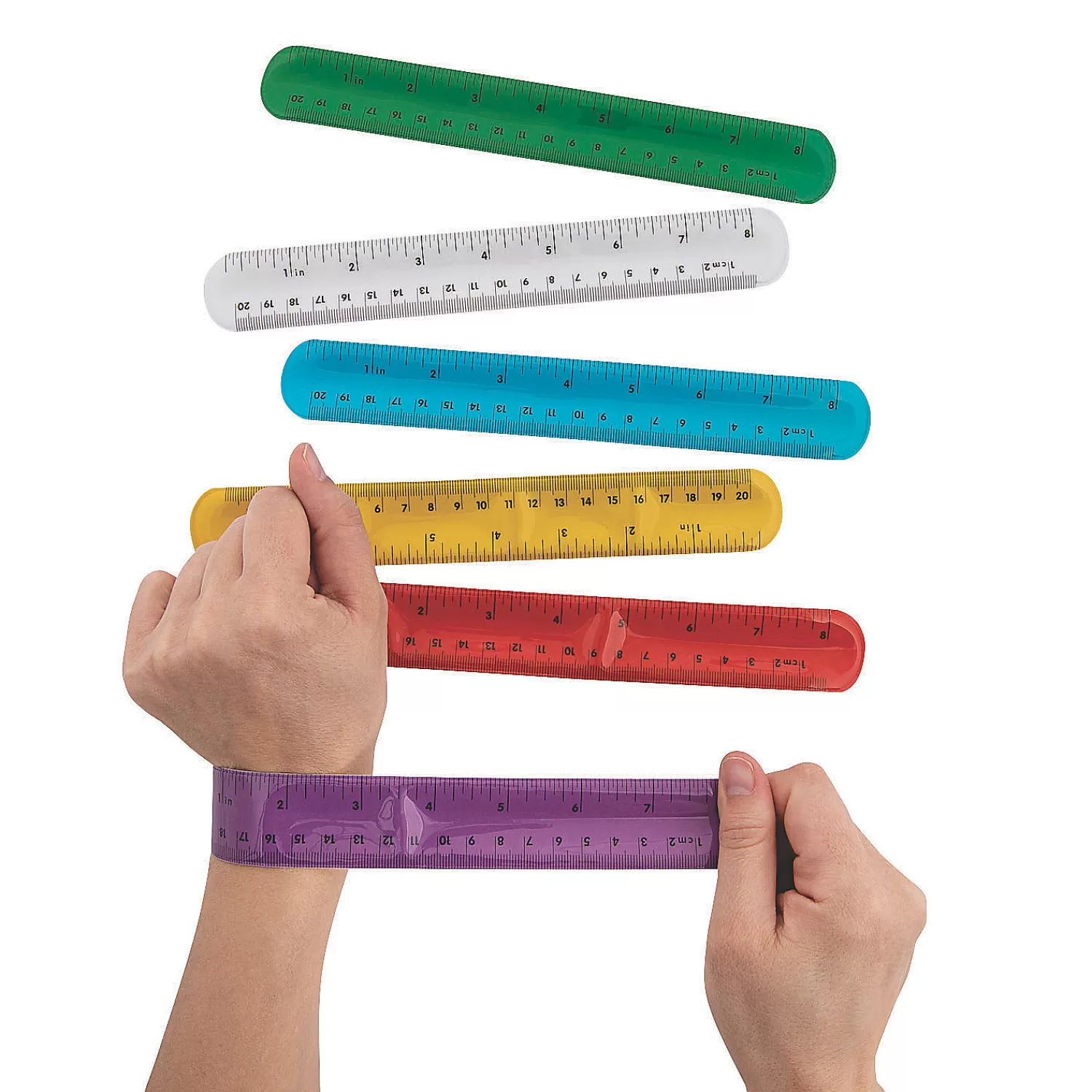 Oriental Trading Bracelets*Ruler Slap Bracelets - 12 Pc.