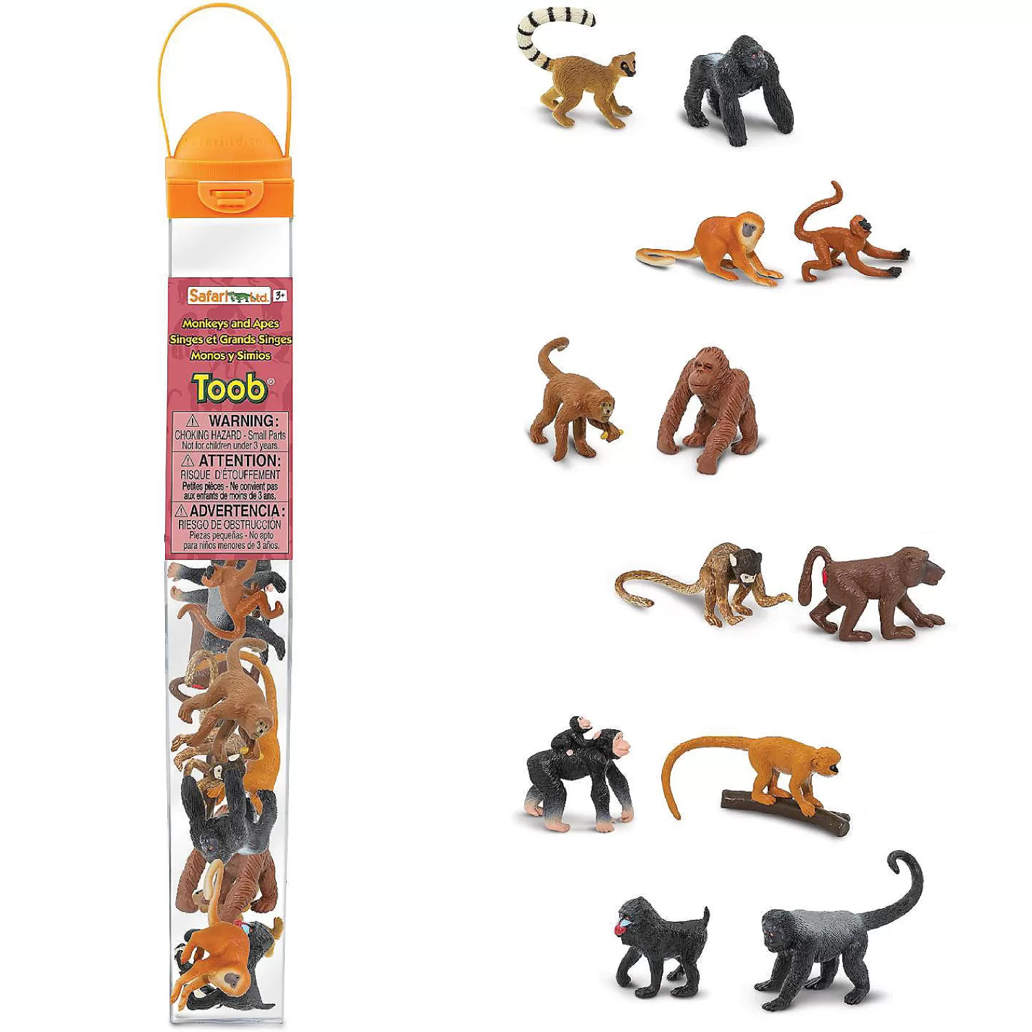 Oriental Trading Play Sets*Safari Monkeys & Apes Toob