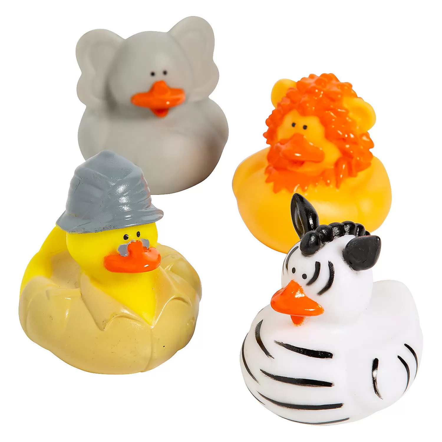 Oriental Trading Rubber Duckies*Safari Rubber Ducks - 12 Pc.