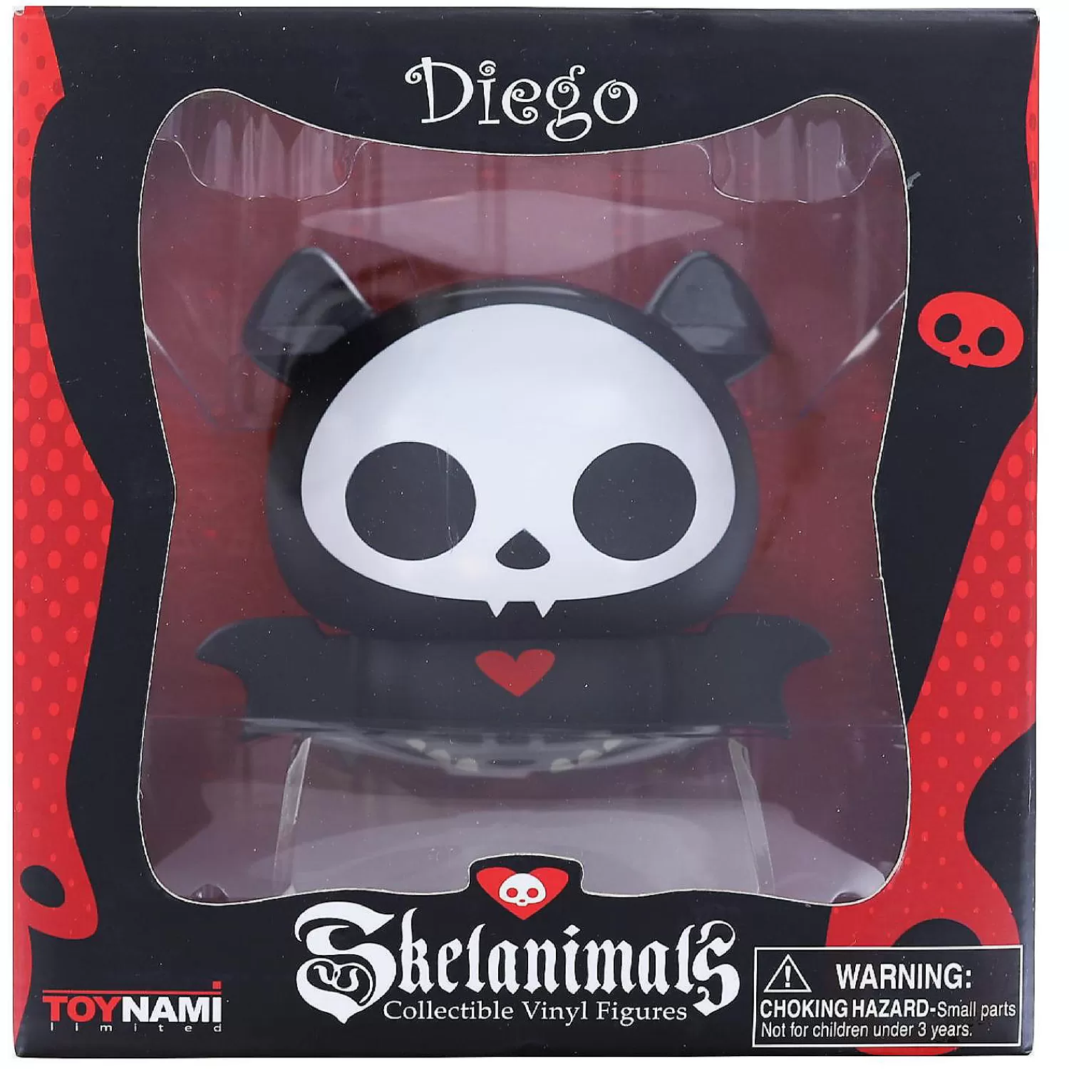 Oriental Trading Character Toys*Skelanimals 4.5 Inch Collectible Vinyl Figure Diego The Bat