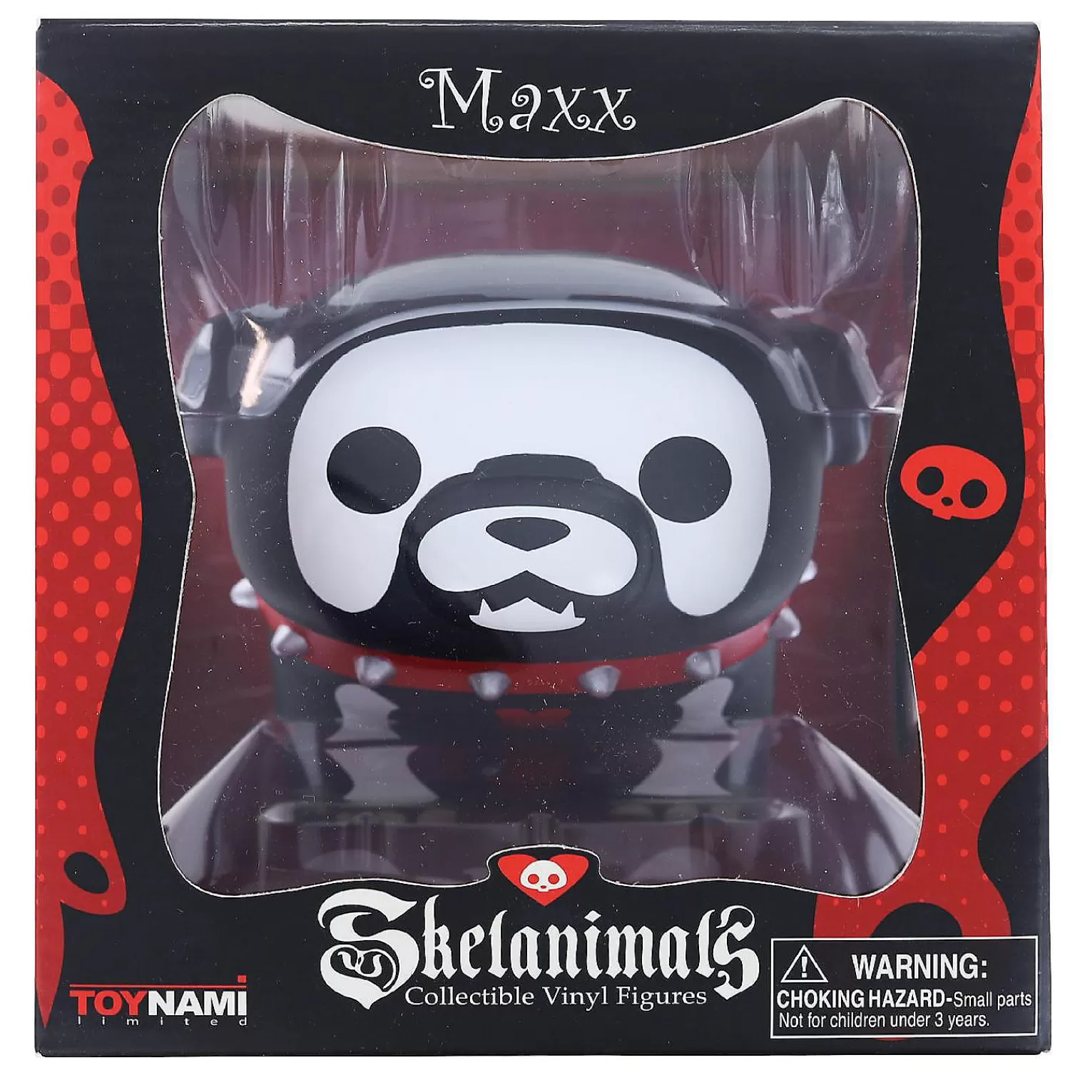 Oriental Trading Character Toys*Skelanimals 4.5 Inch Collectible Vinyl Figure Maxx The Bulldog