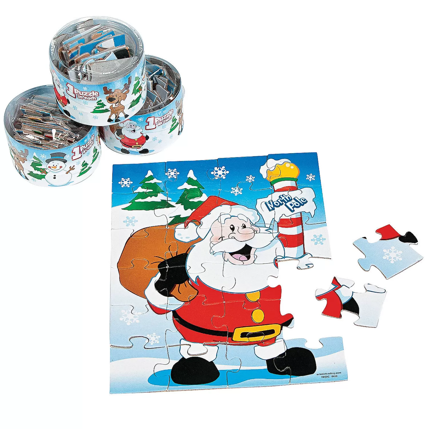 Oriental Trading Puzzles*Snow Buddies Christmas Puzzles - Set Of 12