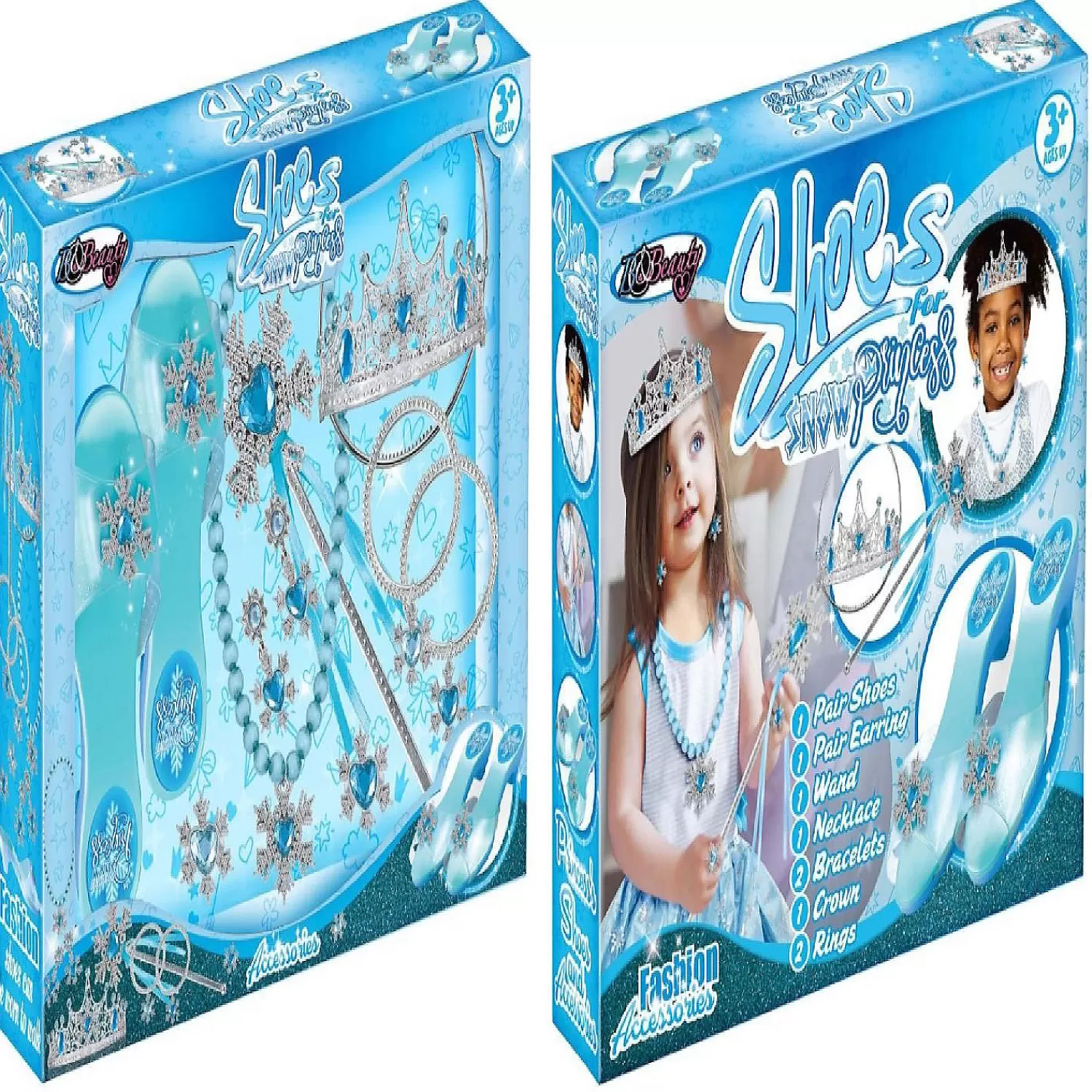 Oriental Trading Pretend Play*Snowflake Shoes With Wand Dress Up Set