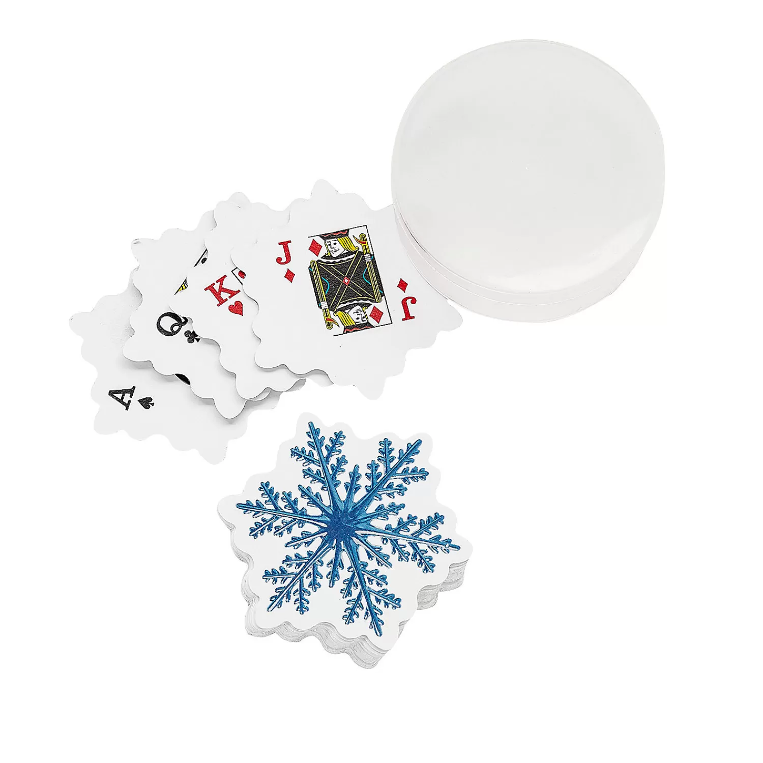 Oriental Trading Playing Cards*Snowflake-Shaped Playing Cards - 12 Pc.