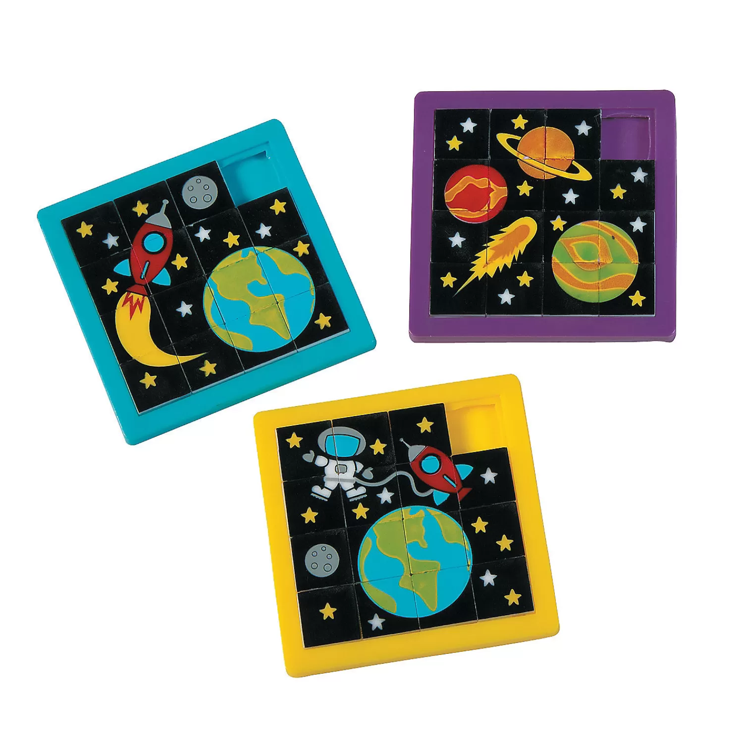 Oriental Trading Puzzles*Space Slide Puzzles - 12 Pc.