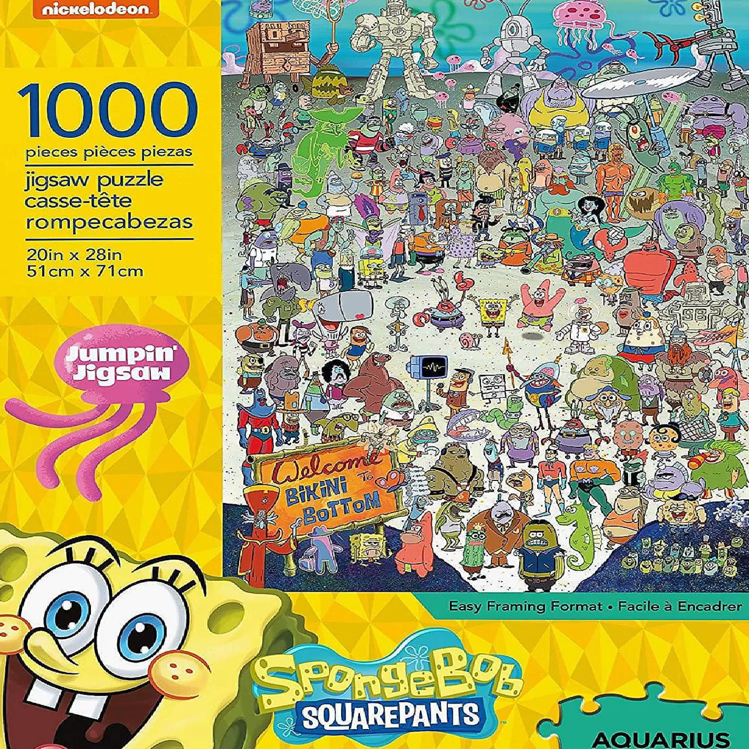 Oriental Trading Puzzles*Spongebob Squarepants Cast 1000 Piece Jigsaw Puzzle