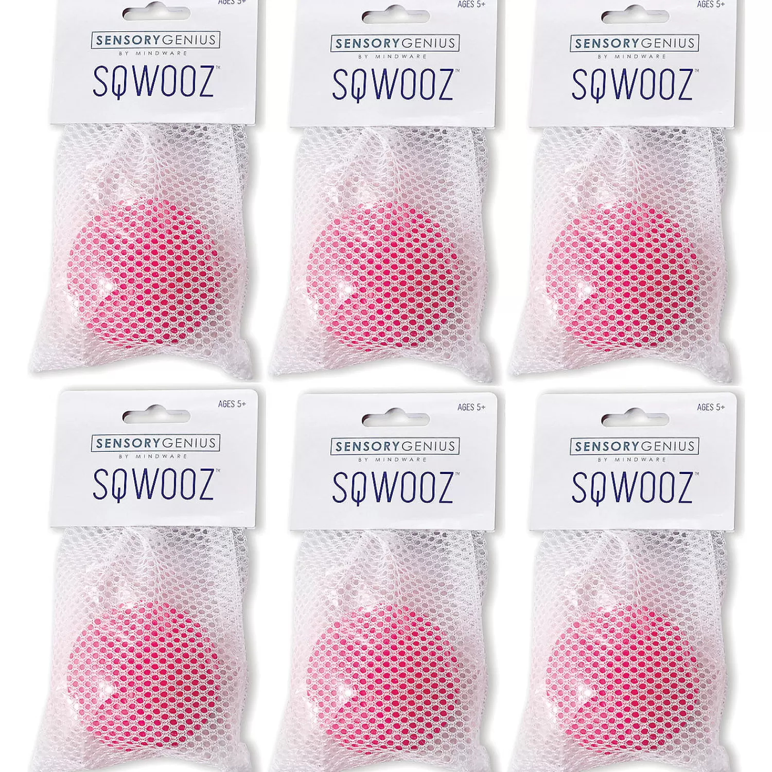 Oriental Trading Mindware®*Sqwooz™ Stress Ball, Pack Of 6