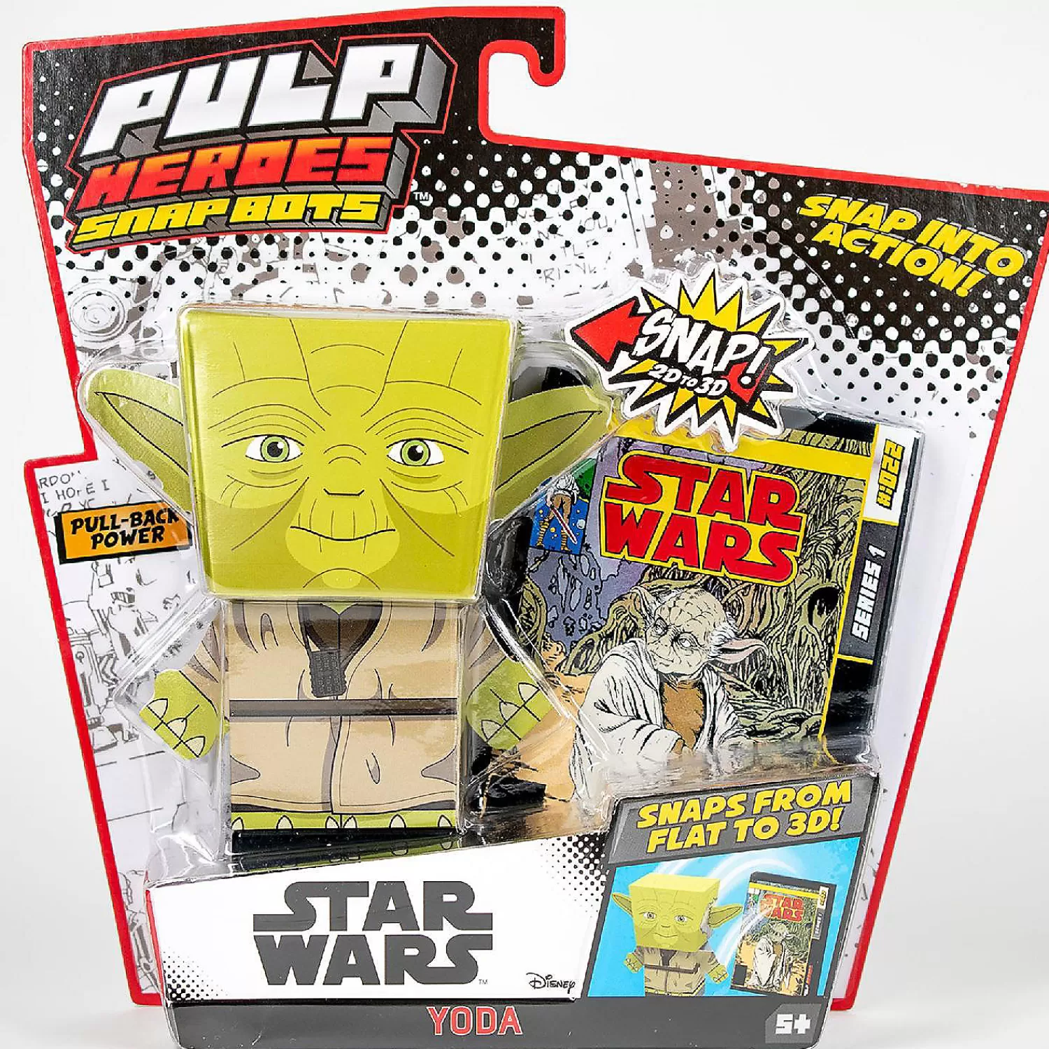 Oriental Trading Character Toys*Star Wars Yoda Snapbot Pulp Heroes Pull Back