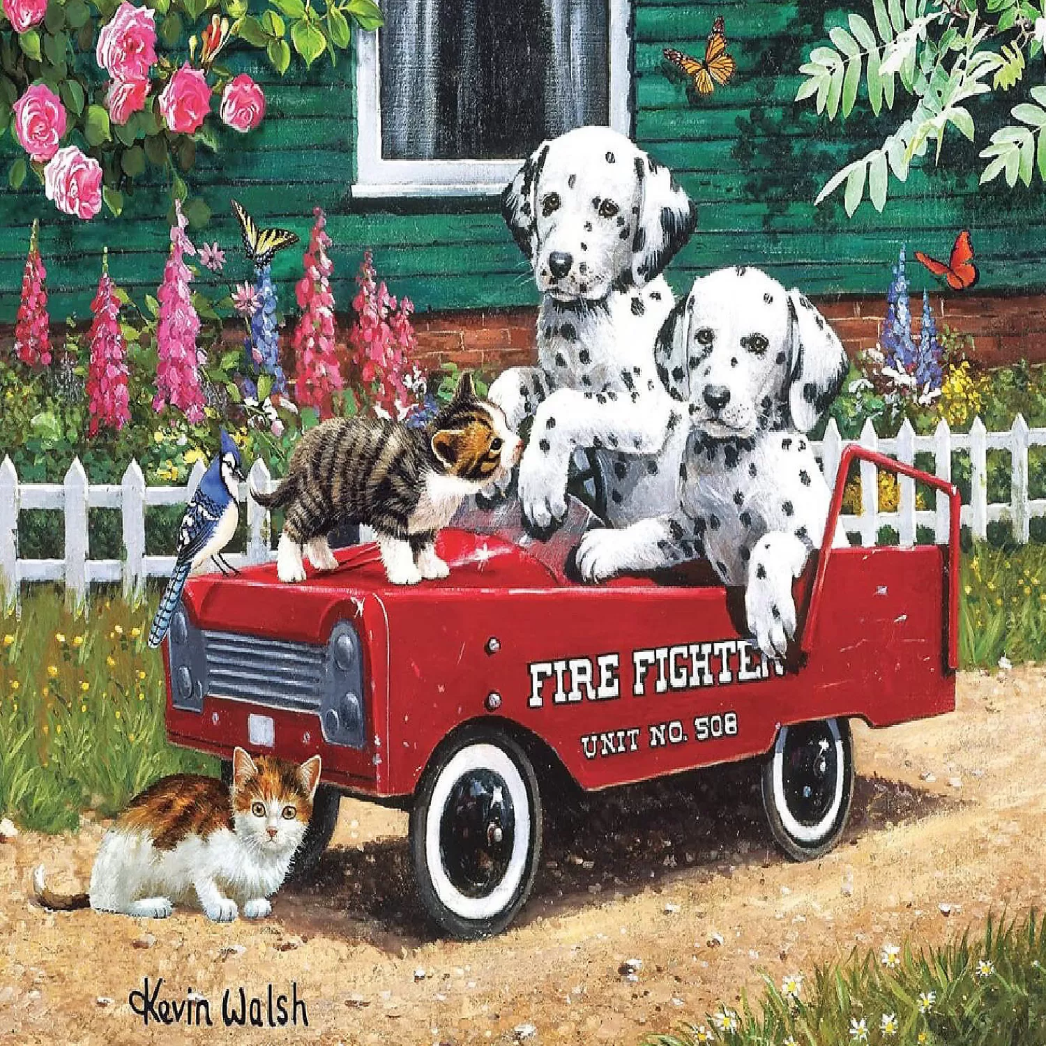 Oriental Trading Puzzles*Sunsout Fireman Friends 300 Pc Jigsaw Puzzle