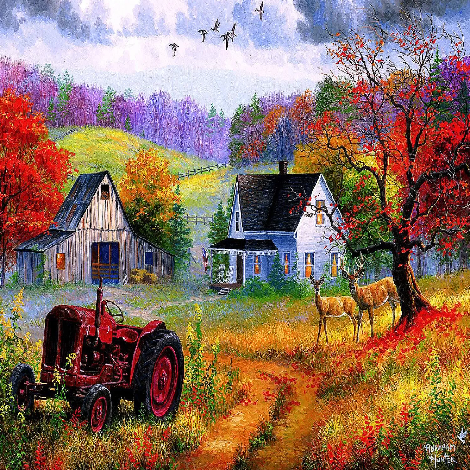 Oriental Trading Puzzles*Sunsout Heartland Home 1000 Pc Jigsaw Puzzle