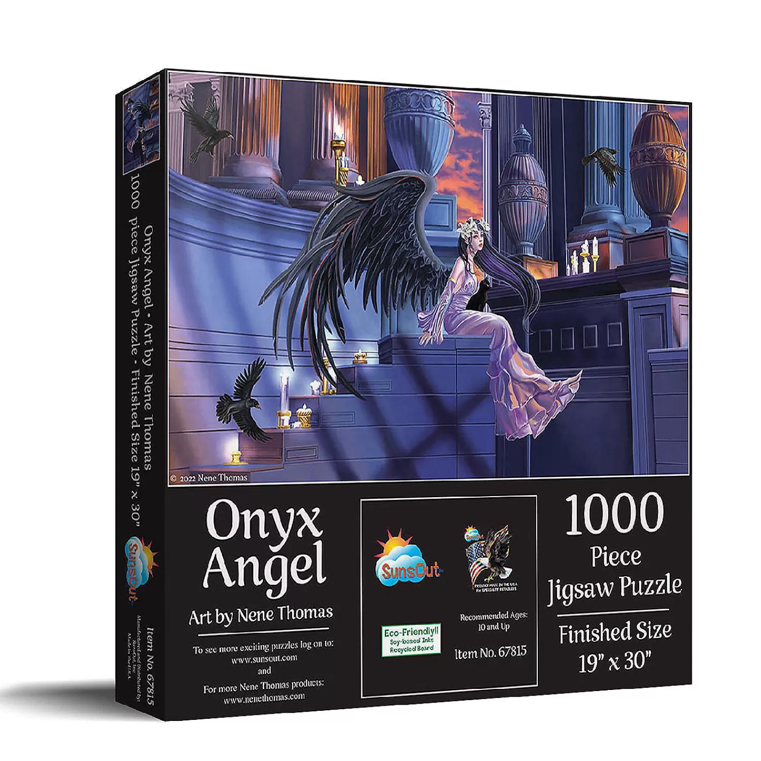 Oriental Trading Puzzles*Sunsout Onyx Angel 1000 Pc Jigsaw Puzzle