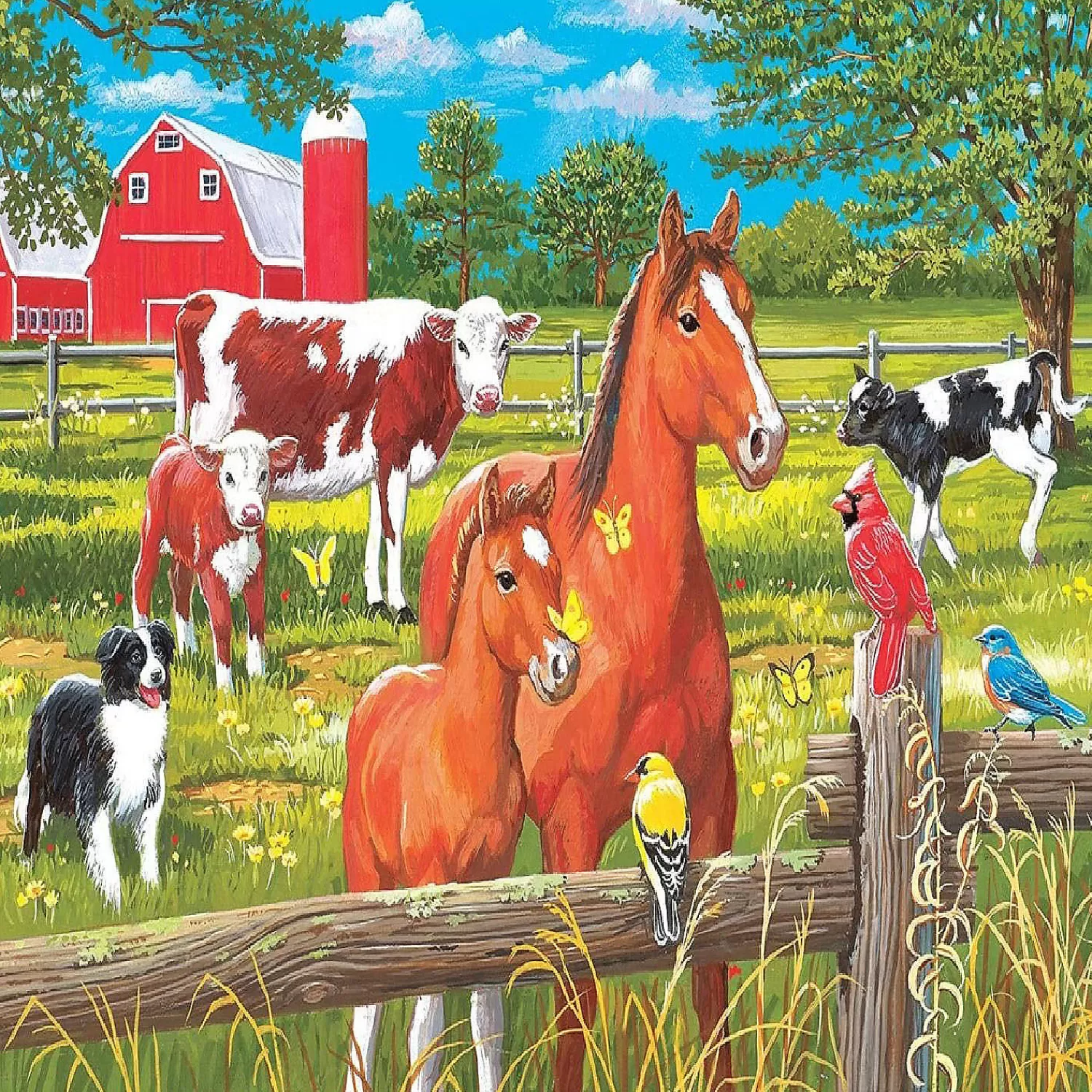 Oriental Trading Puzzles*Sunsout Spring Pasture 300 Pc Jigsaw Puzzle