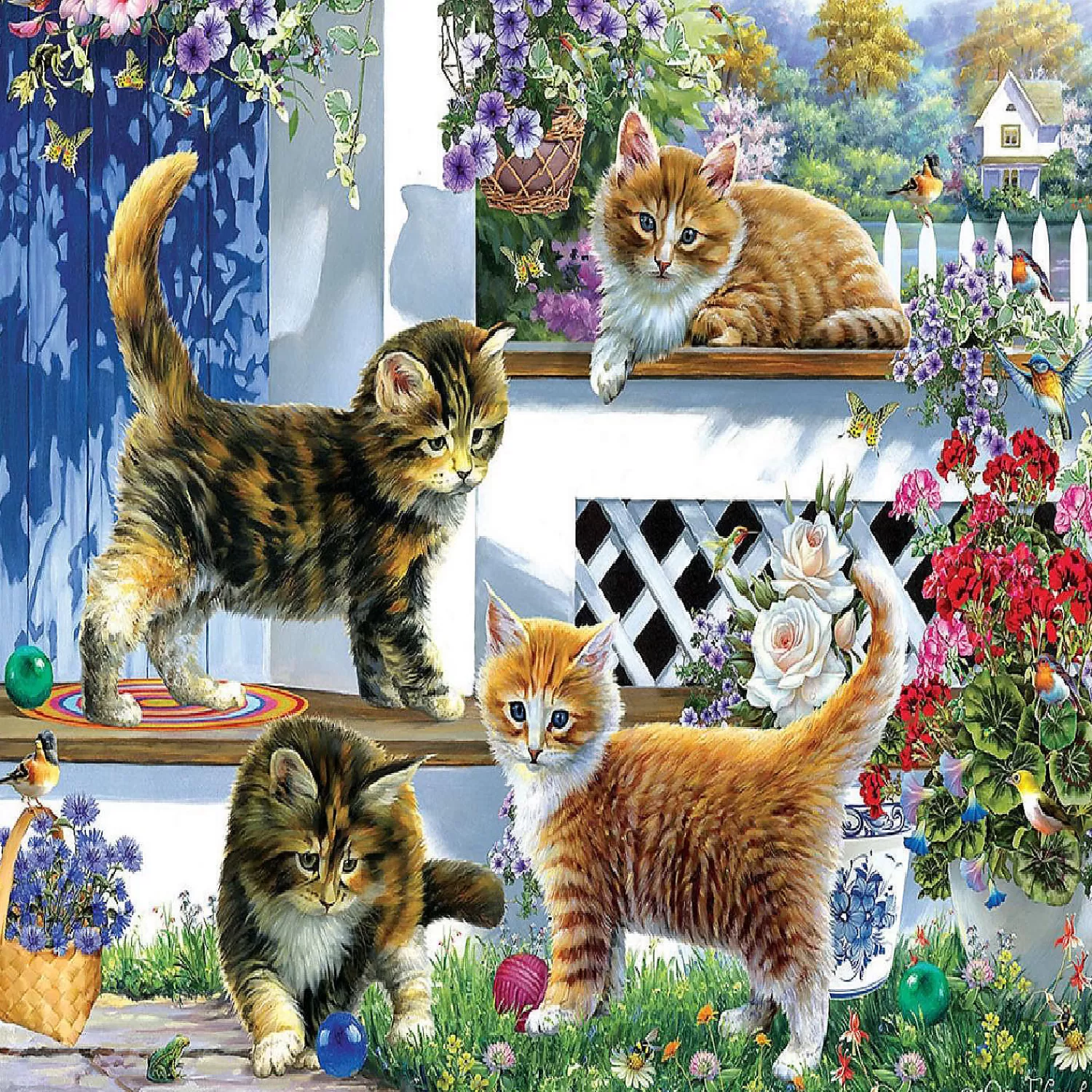 Oriental Trading Puzzles*Sunsout Sunny Veranda 500 Pc Jigsaw Puzzle