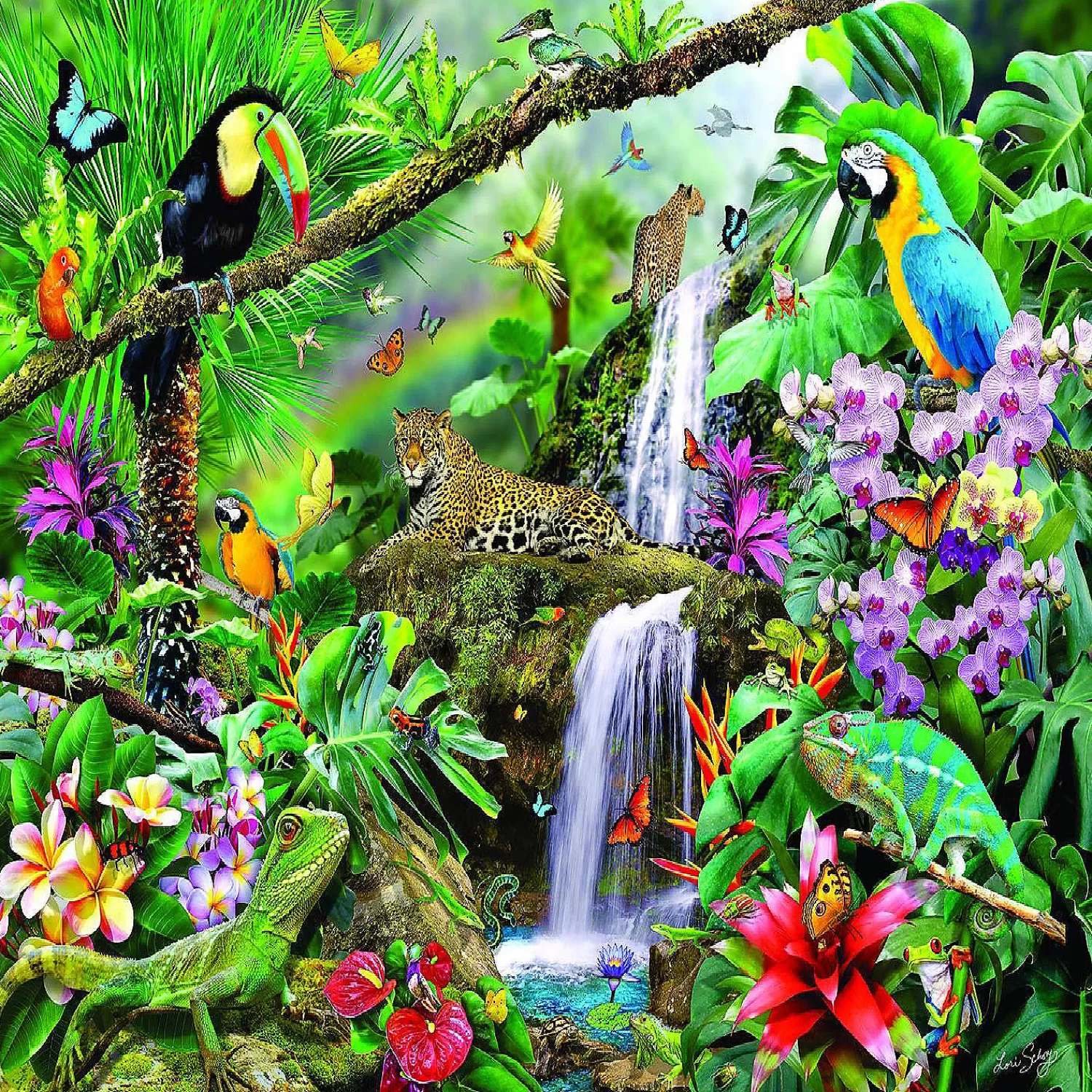 Oriental Trading Puzzles*Sunsout Tropical Holiday 1000 Pc Jigsaw Puzzle