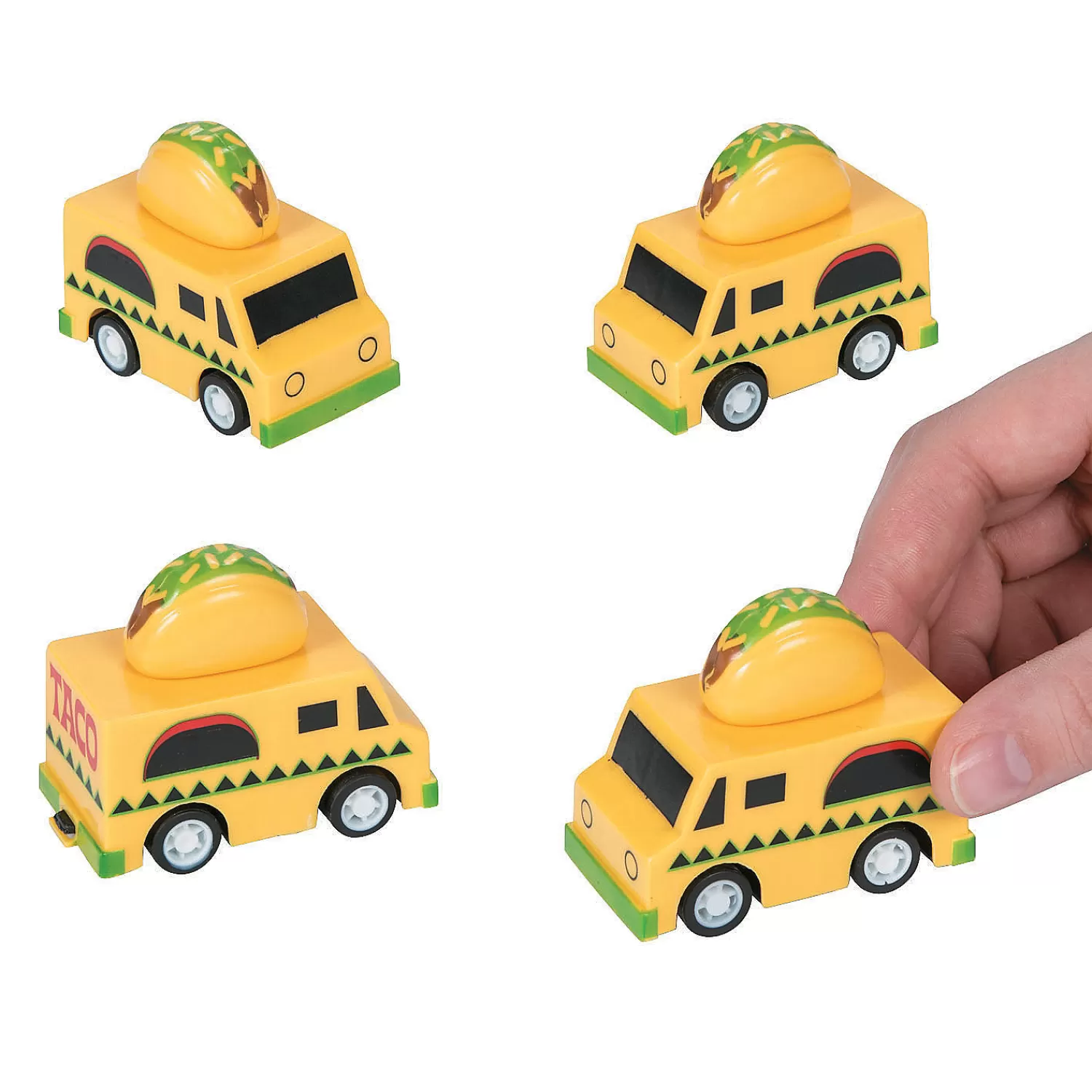 Oriental Trading Toy Cars*Taco Truck Pull-Back Toys - 12 Pc.