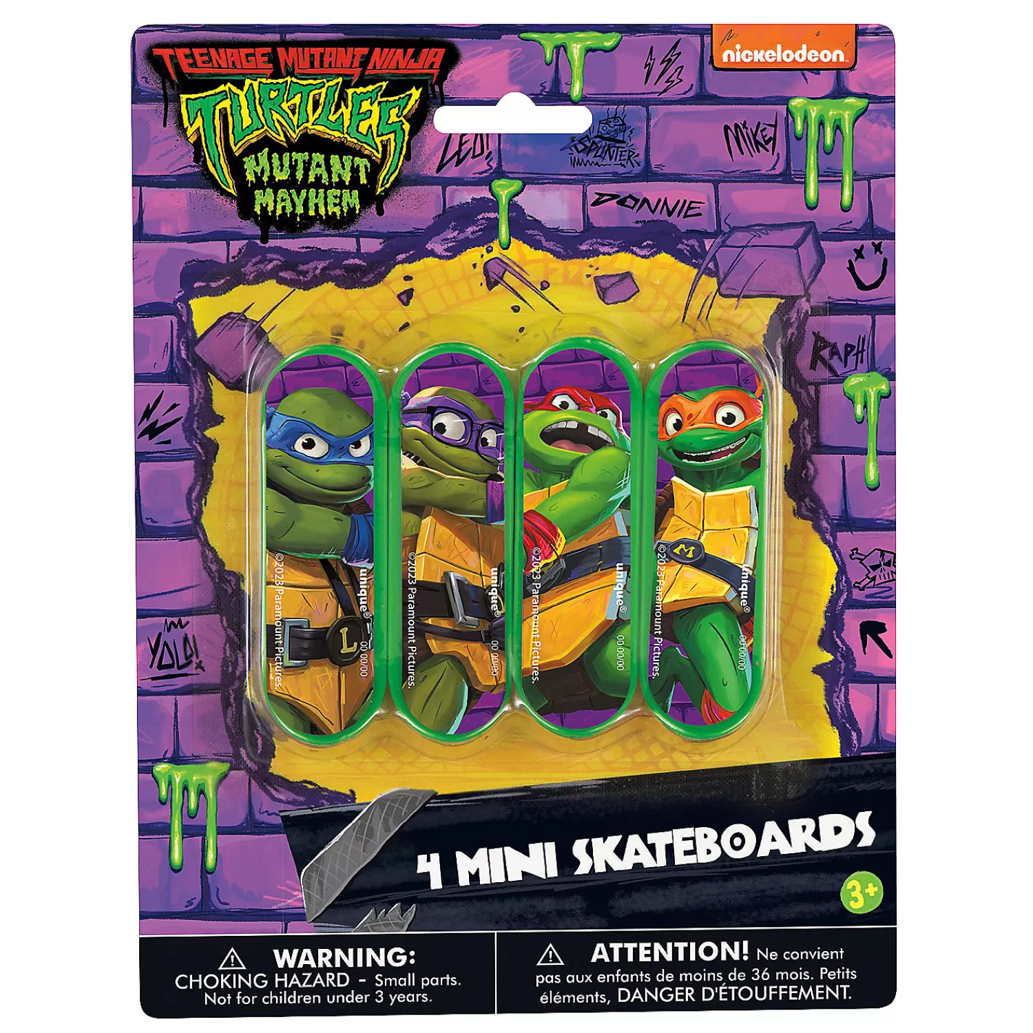 Oriental Trading Toy Cars*Teenage Mutant Ninja Turtles™: Mutant Mayhem Mini Skateboards