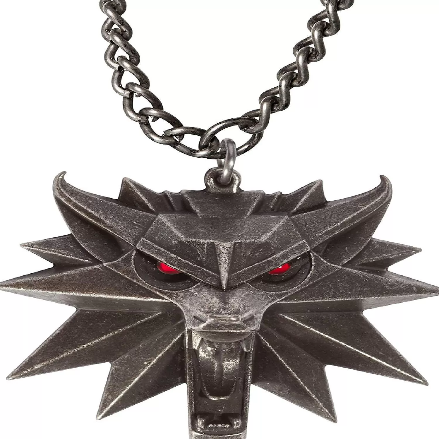 Oriental Trading Pretend Play*The Witcher 3 White Wolf Medallion Led Necklace