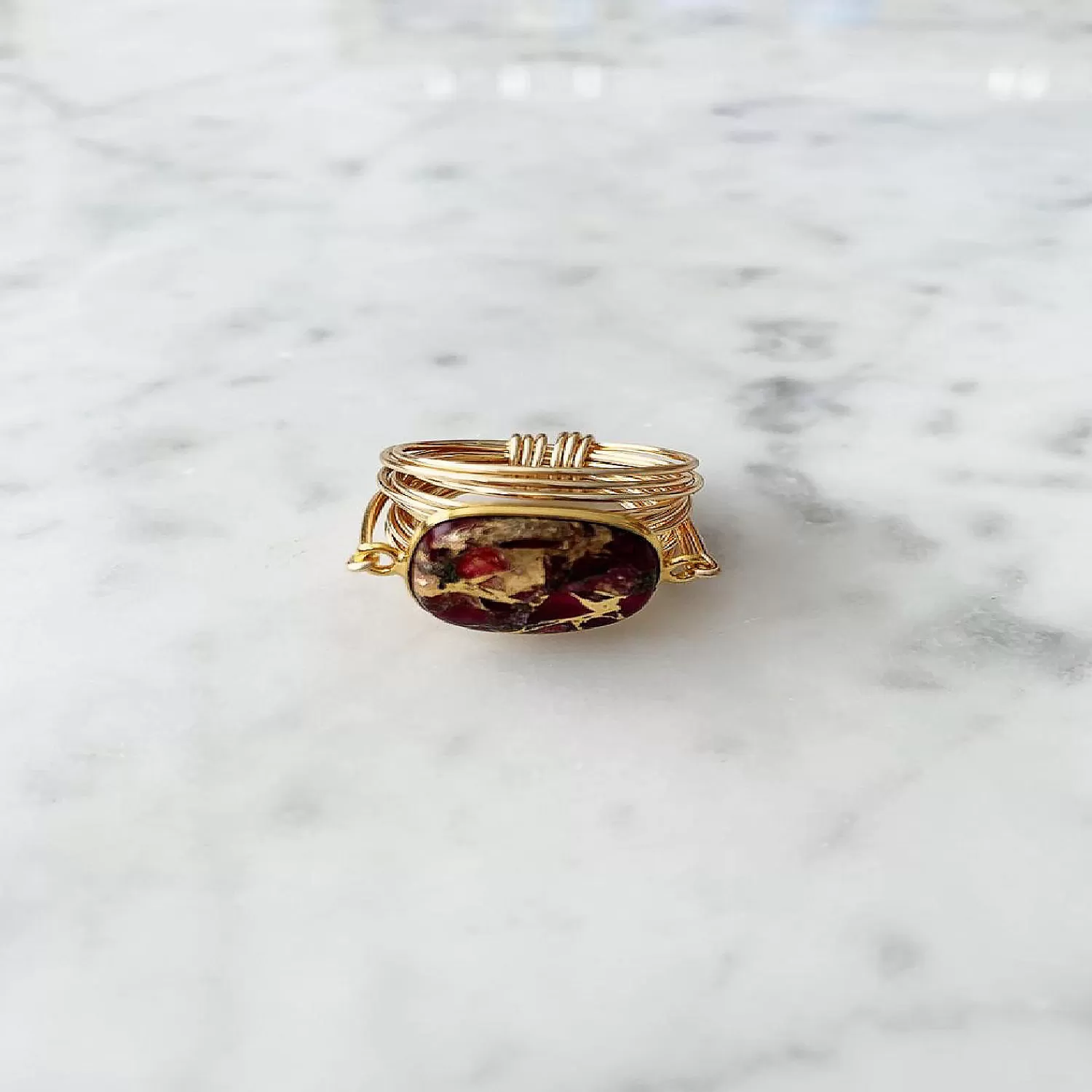 Oriental Trading Rings*Torrey Ring Red Turquoise