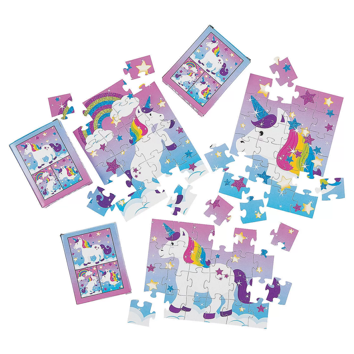 Oriental Trading Puzzles*Unicorn Puzzles - 12 Pc.