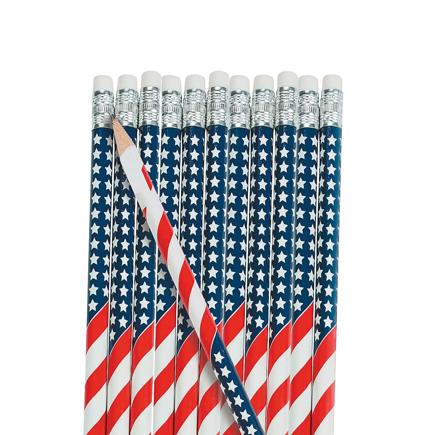 Oriental Trading Pencils*Usa Flag Pencils - 24 Pc.