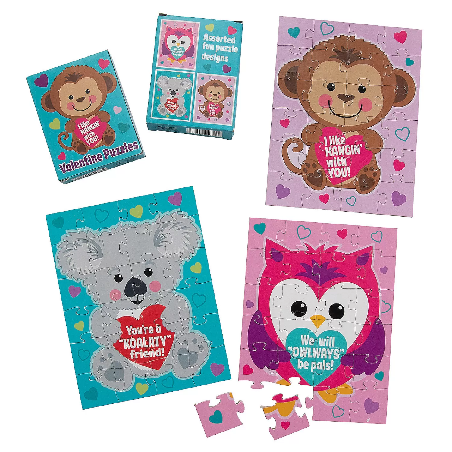 Oriental Trading Puzzles*Valentine Mini Puzzles - 12 Pc.