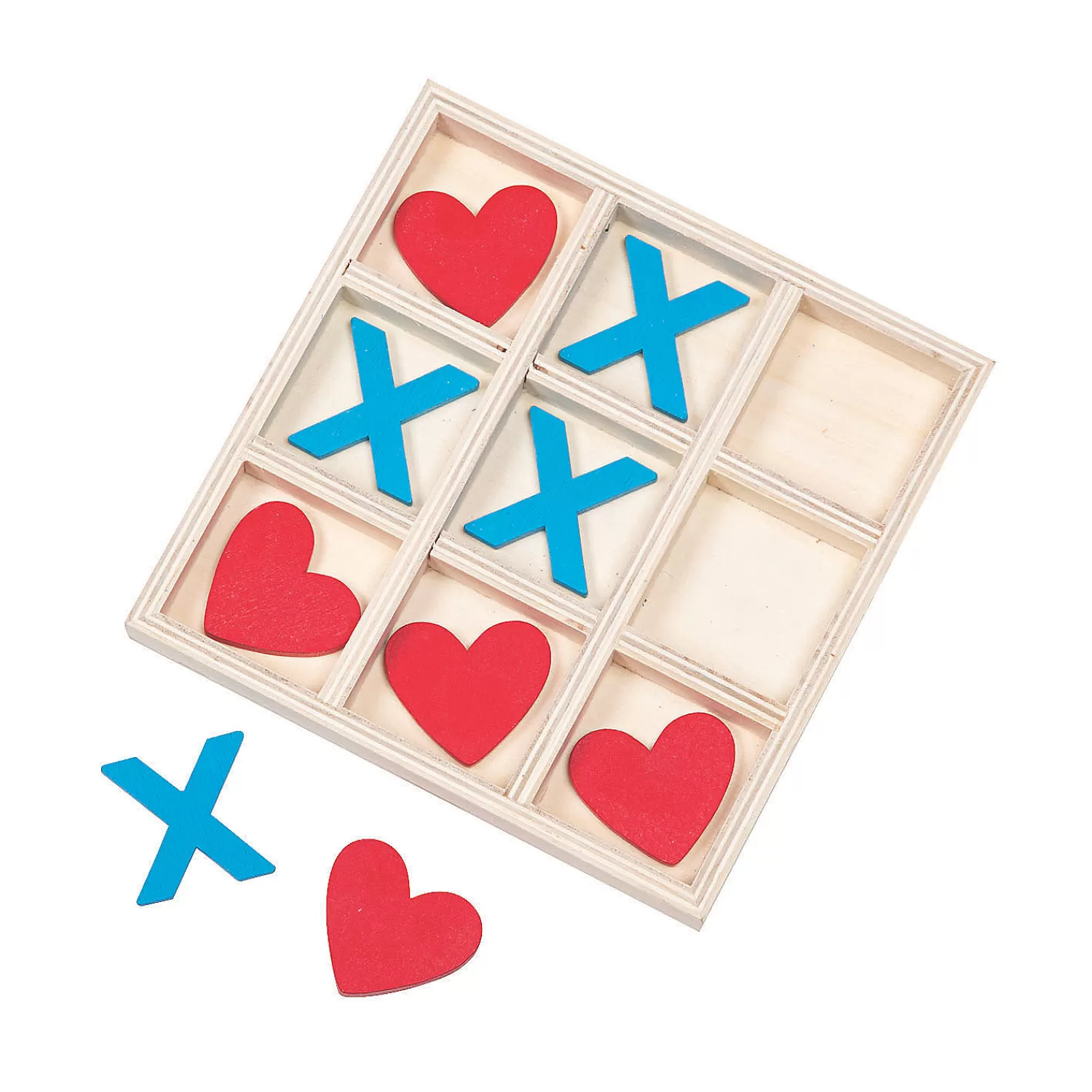 Oriental Trading Games*Valentine's Day Wooden Tic-Tac-Toe Game