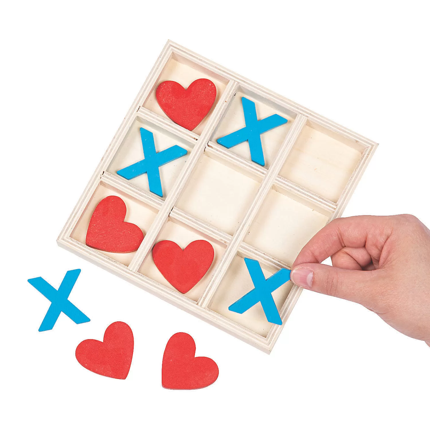 Oriental Trading Games*Valentine's Day Wooden Tic-Tac-Toe Game