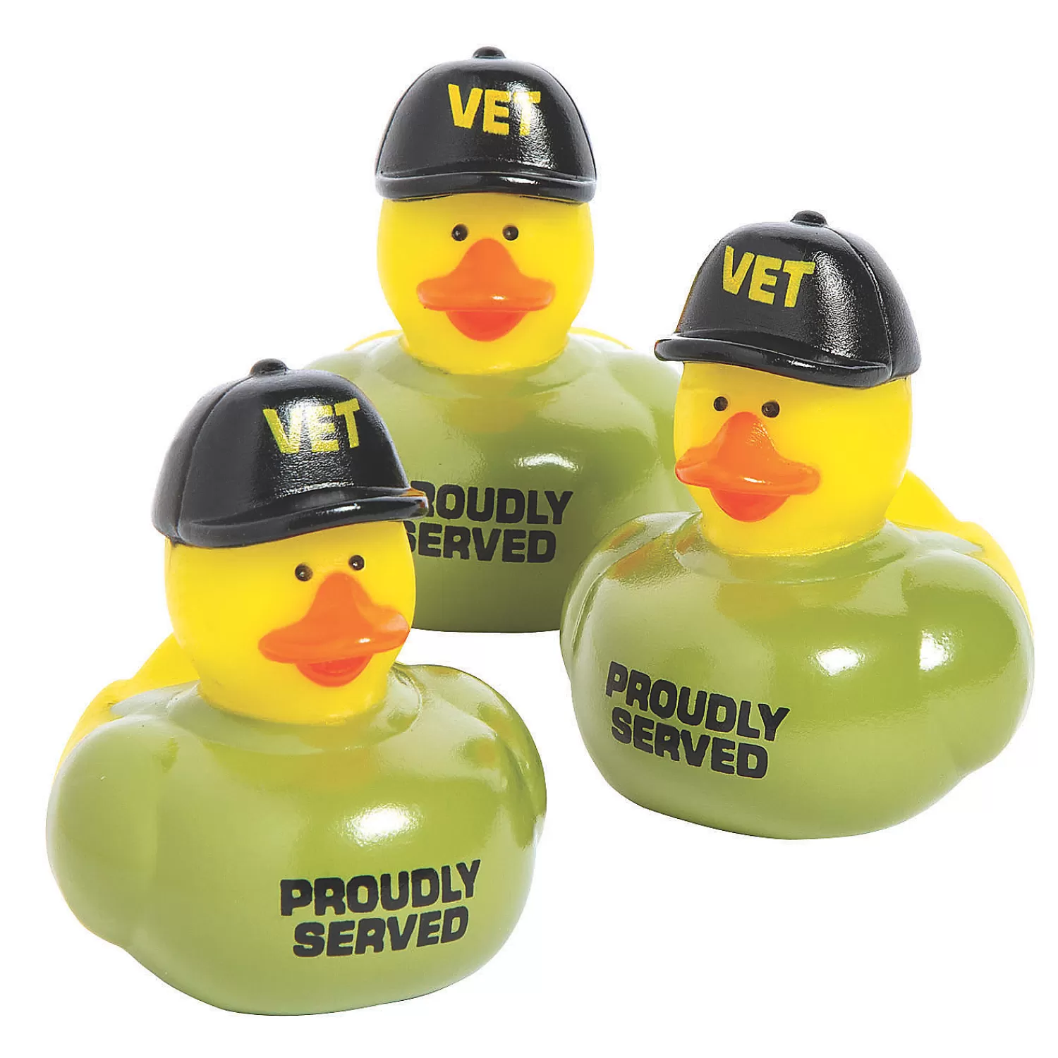 Oriental Trading Rubber Duckies*Veteran Rubber Ducks - 12 Pc.