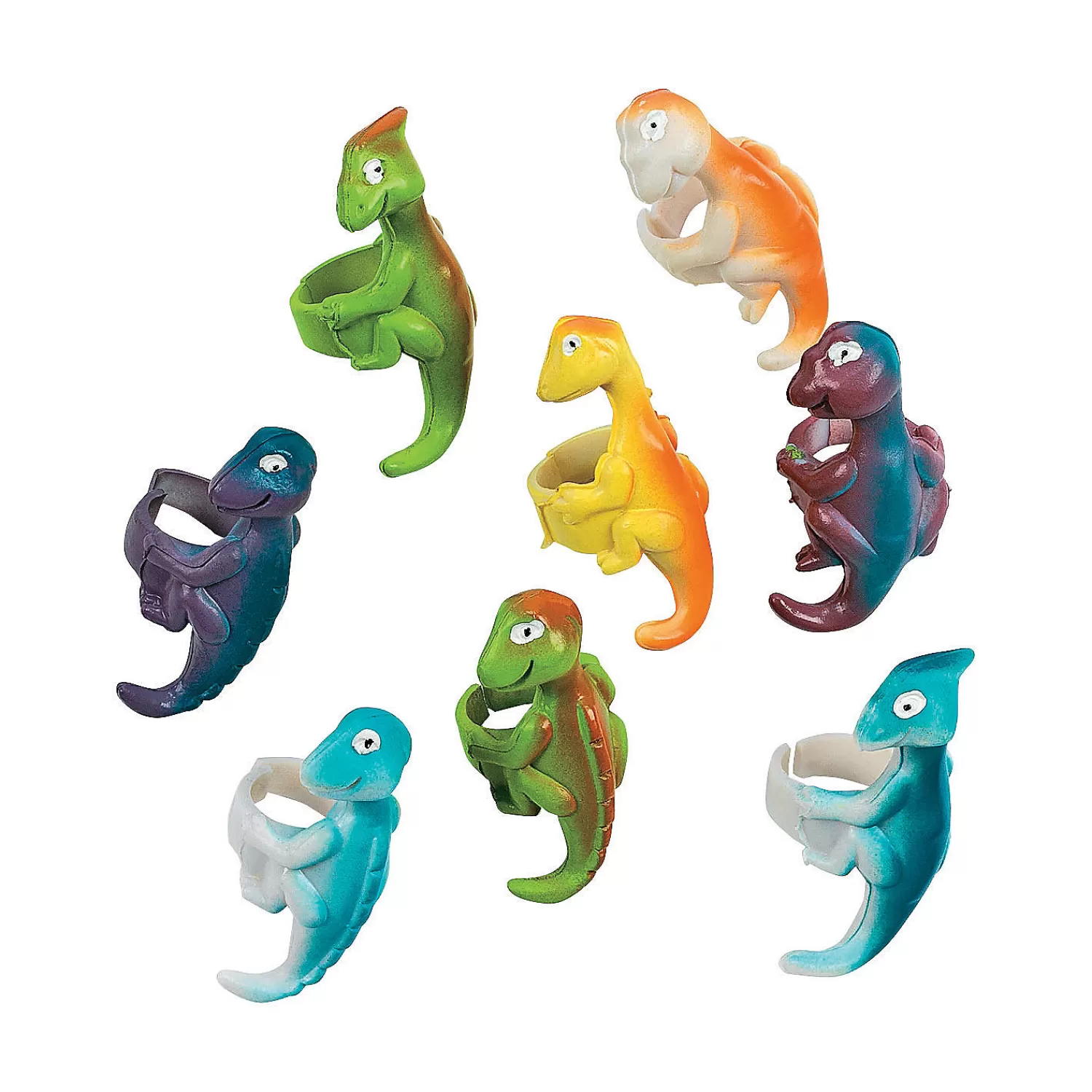 Oriental Trading Rings*Vinyl Dinosaur Rings - 12 Pc.