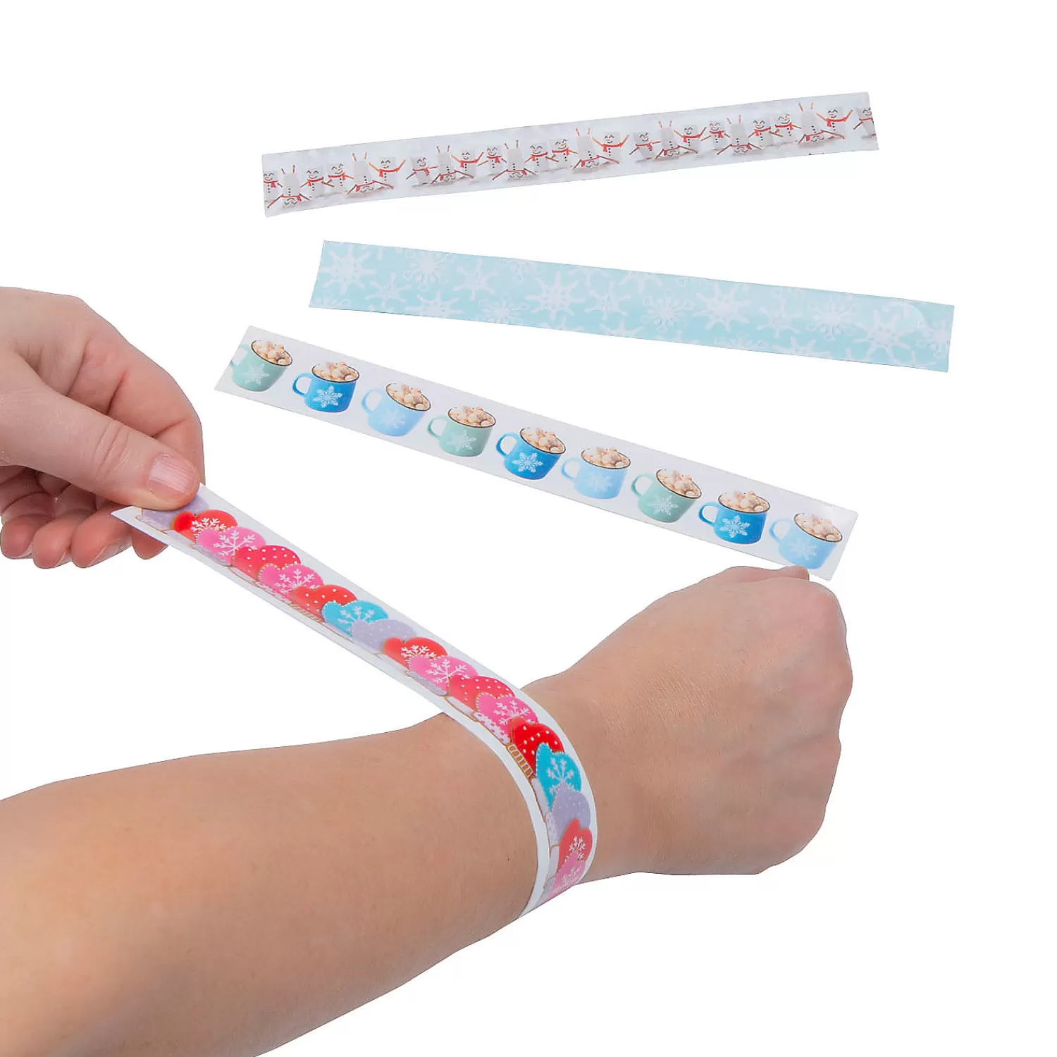 Oriental Trading Bracelets*Winter Realistic Slap Bracelets - 12 Pc.