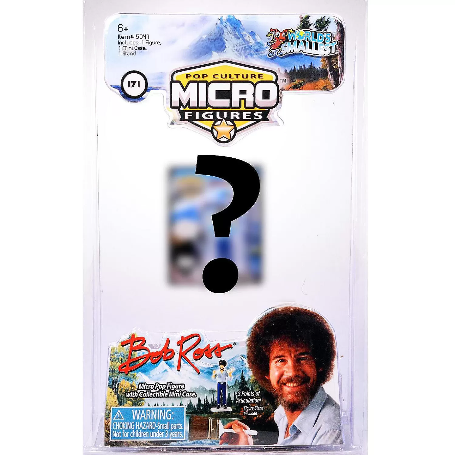 Oriental Trading Character Toys*Worlds Smallest Micro Figure Bob Ross